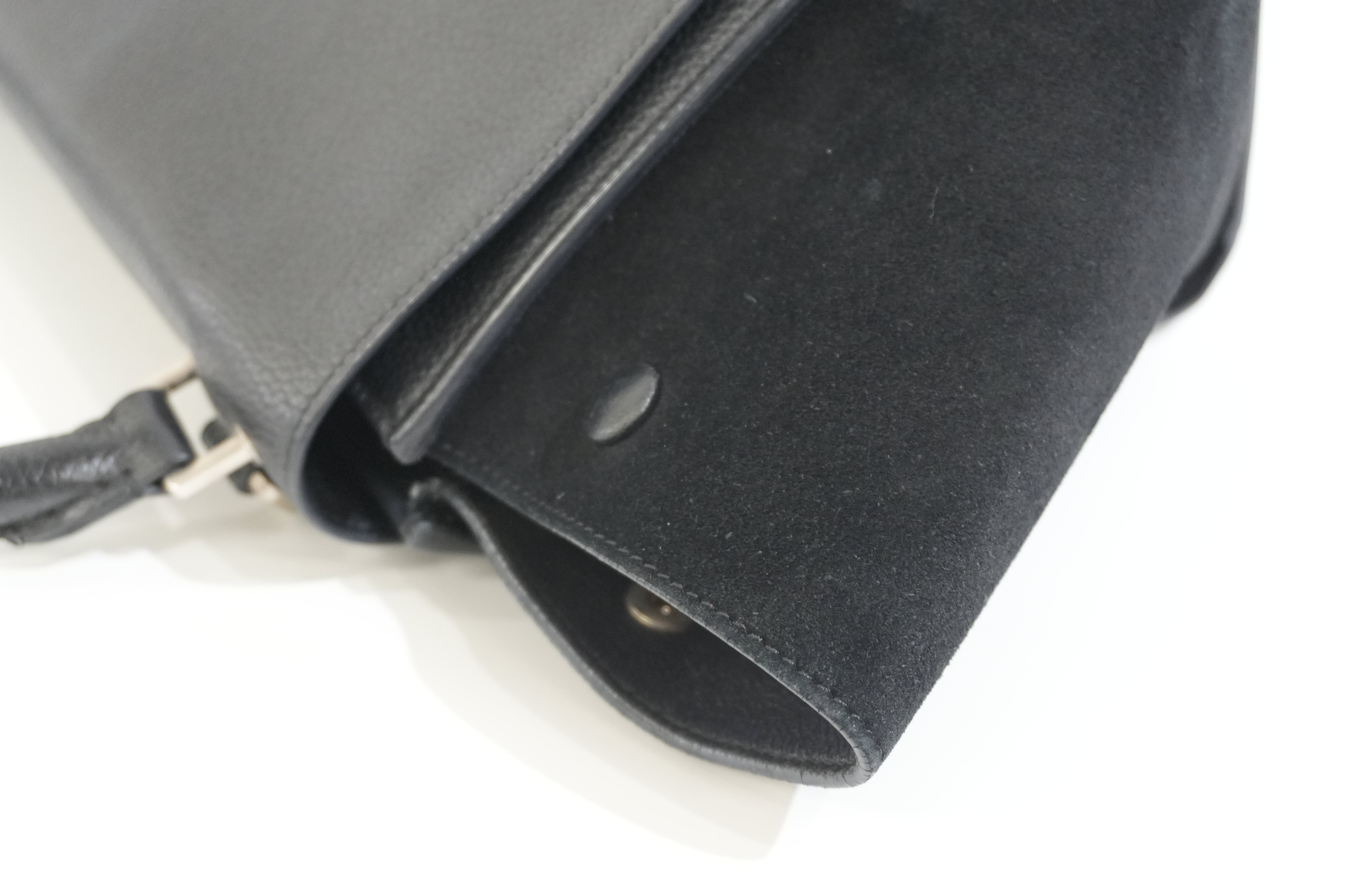 Pre-owned Celine Leather Trapeze Handbag Black