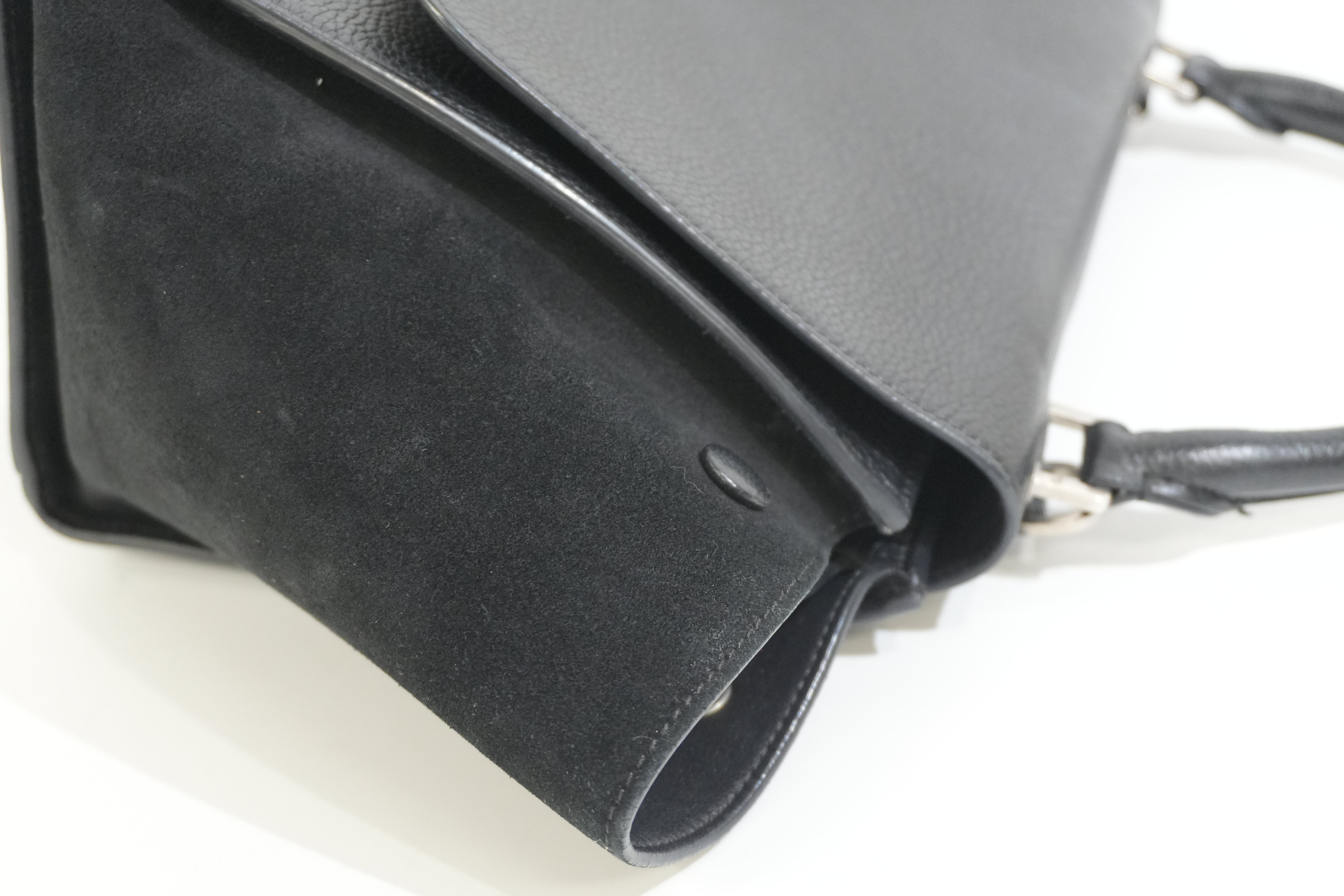 Pre-owned Celine Leather Trapeze Handbag Black