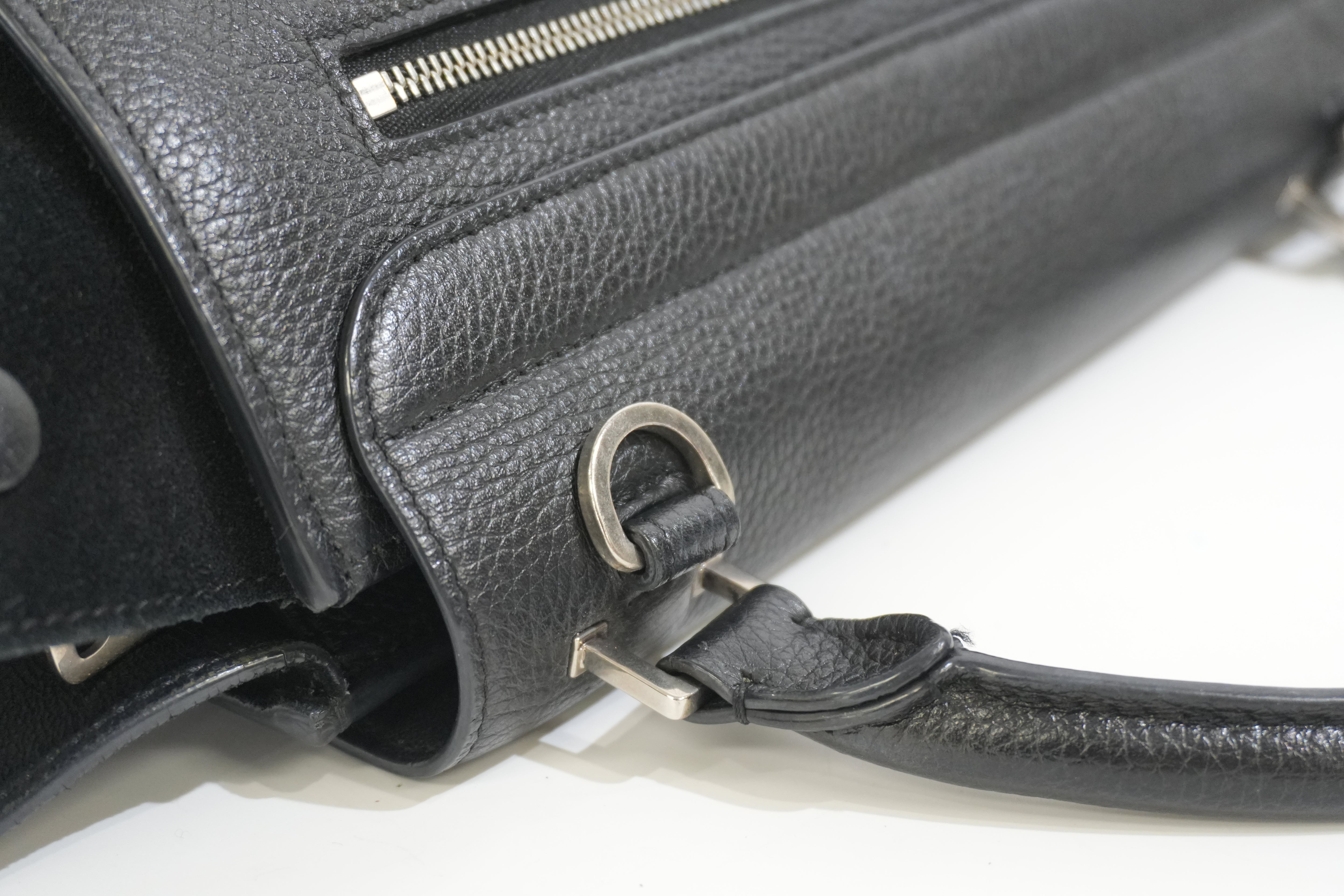 Pre-owned Celine Leather Trapeze Handbag Black