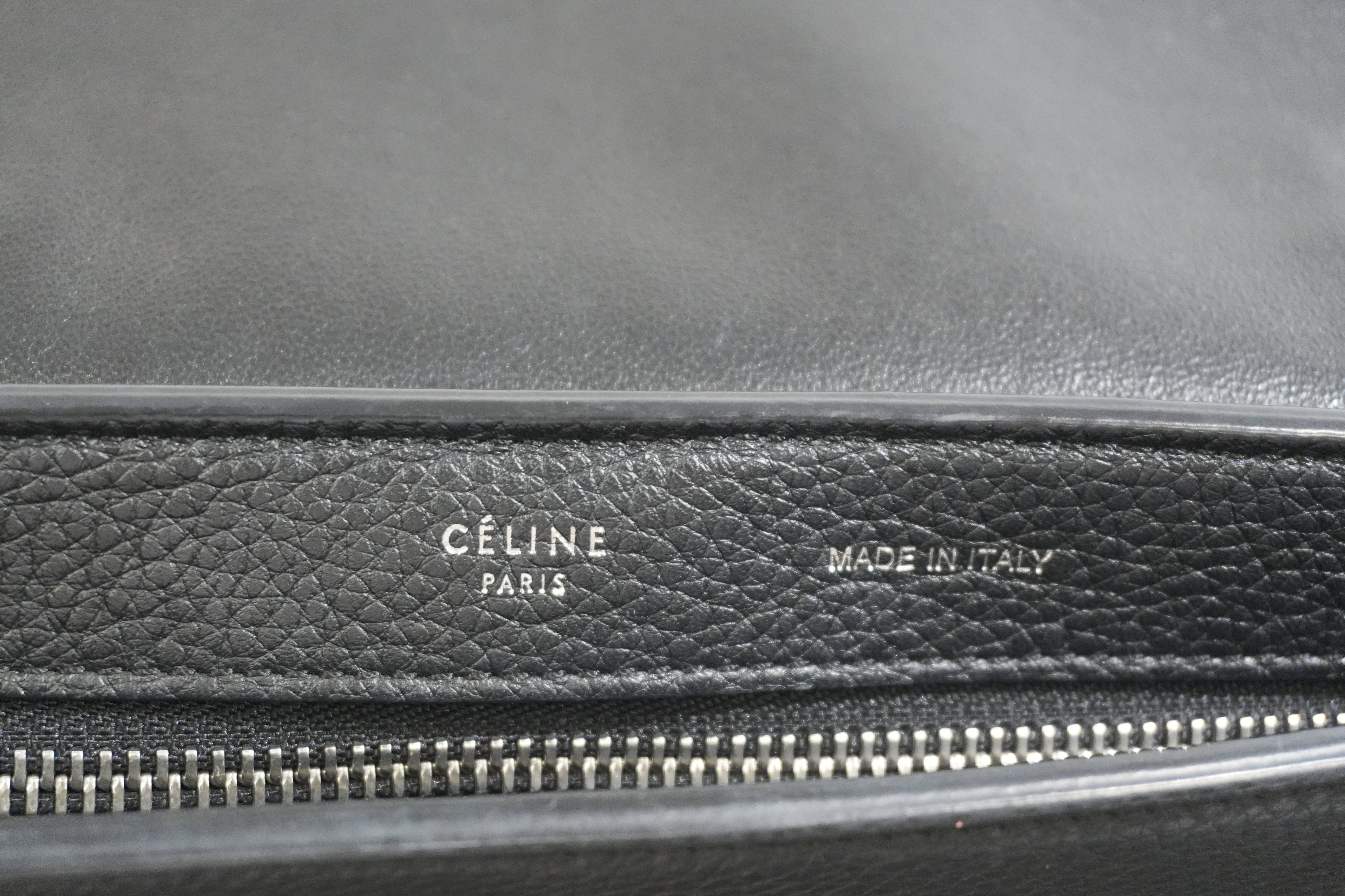 Pre-owned Celine Leather Trapeze Handbag Black