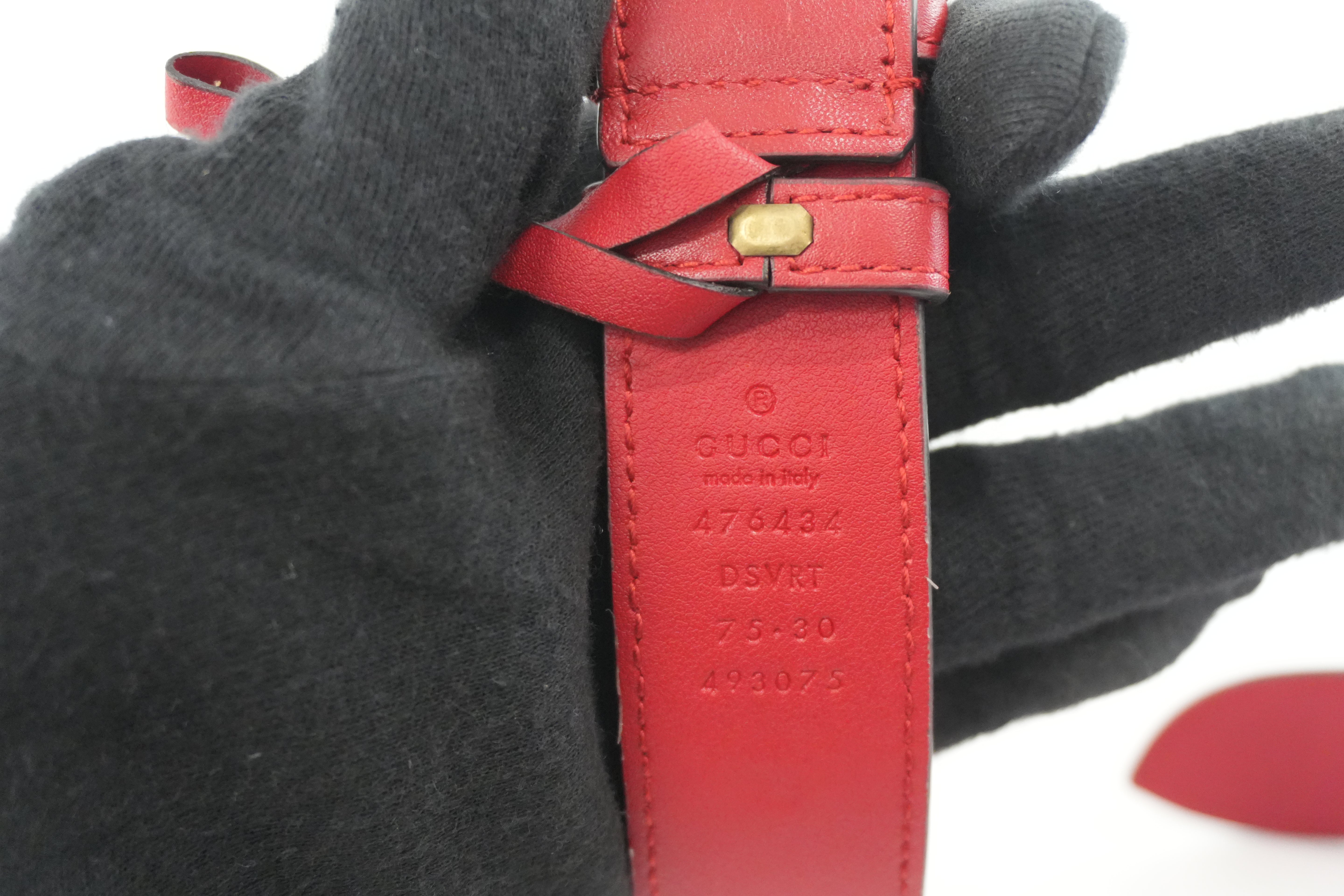 Gucci Marmont Waist Bag Red Size 75