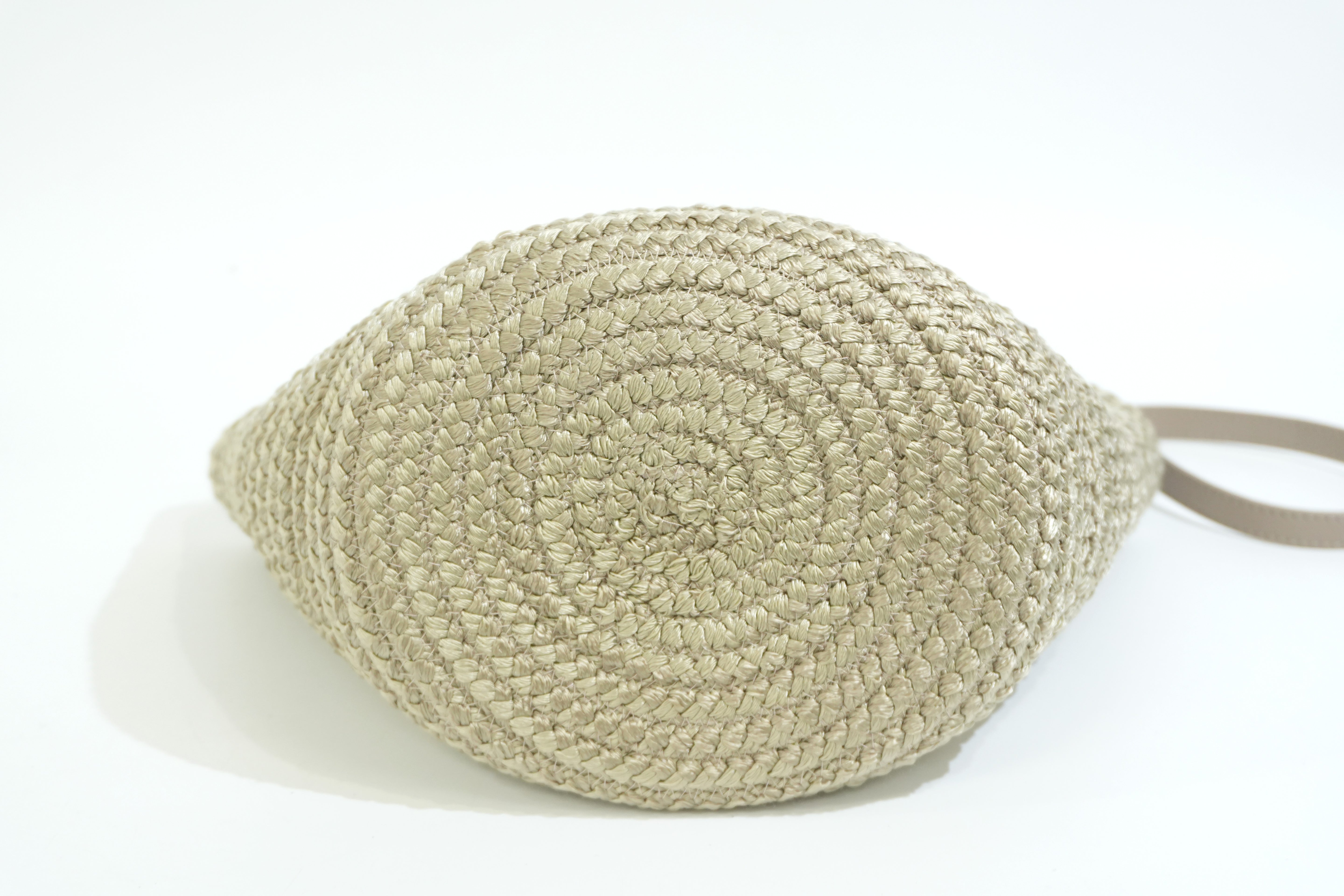Pre-owned Balenciaga Woven Cord Small Basket Shoulder Bag Brown