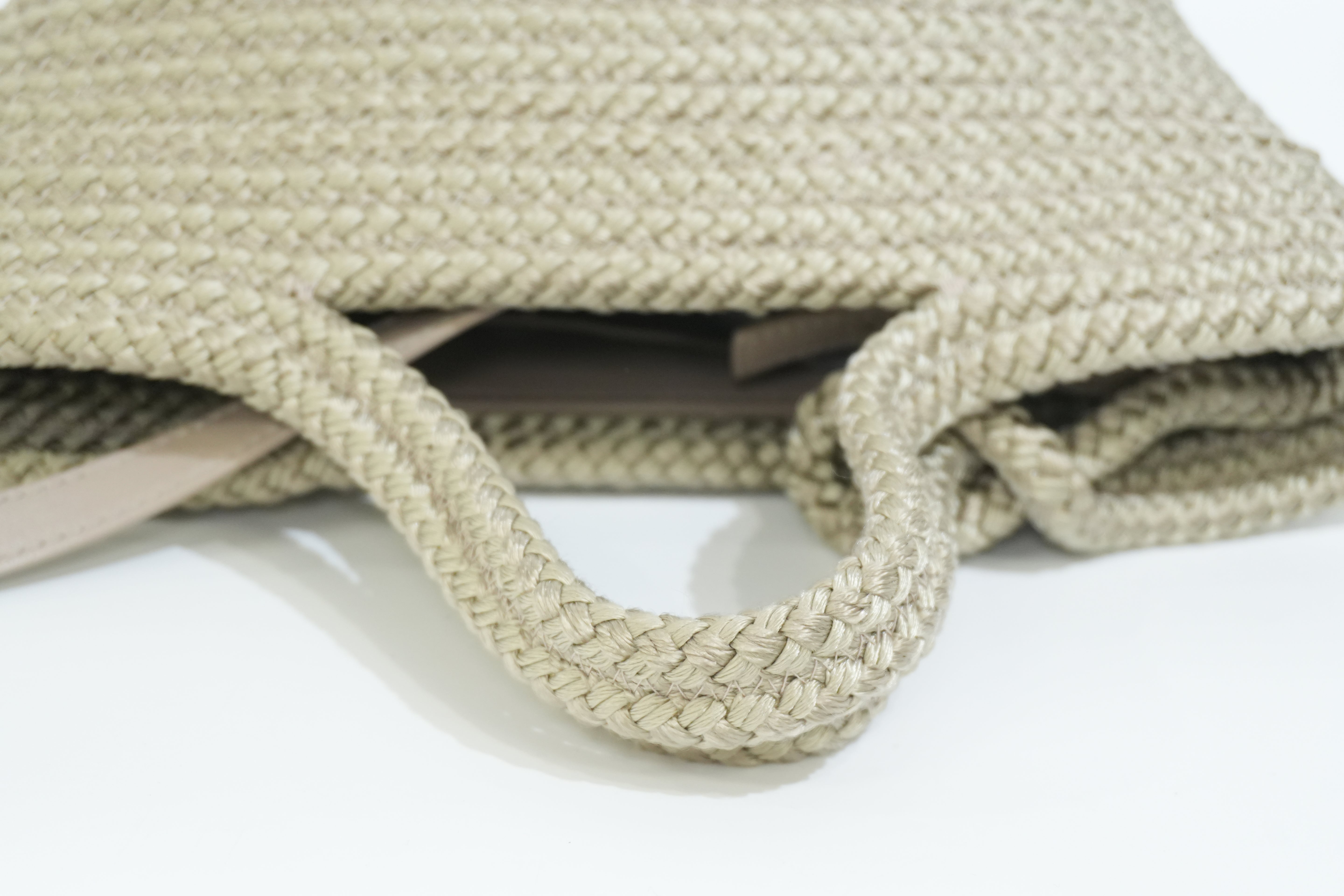 Pre-owned Balenciaga Woven Cord Small Basket Shoulder Bag Brown