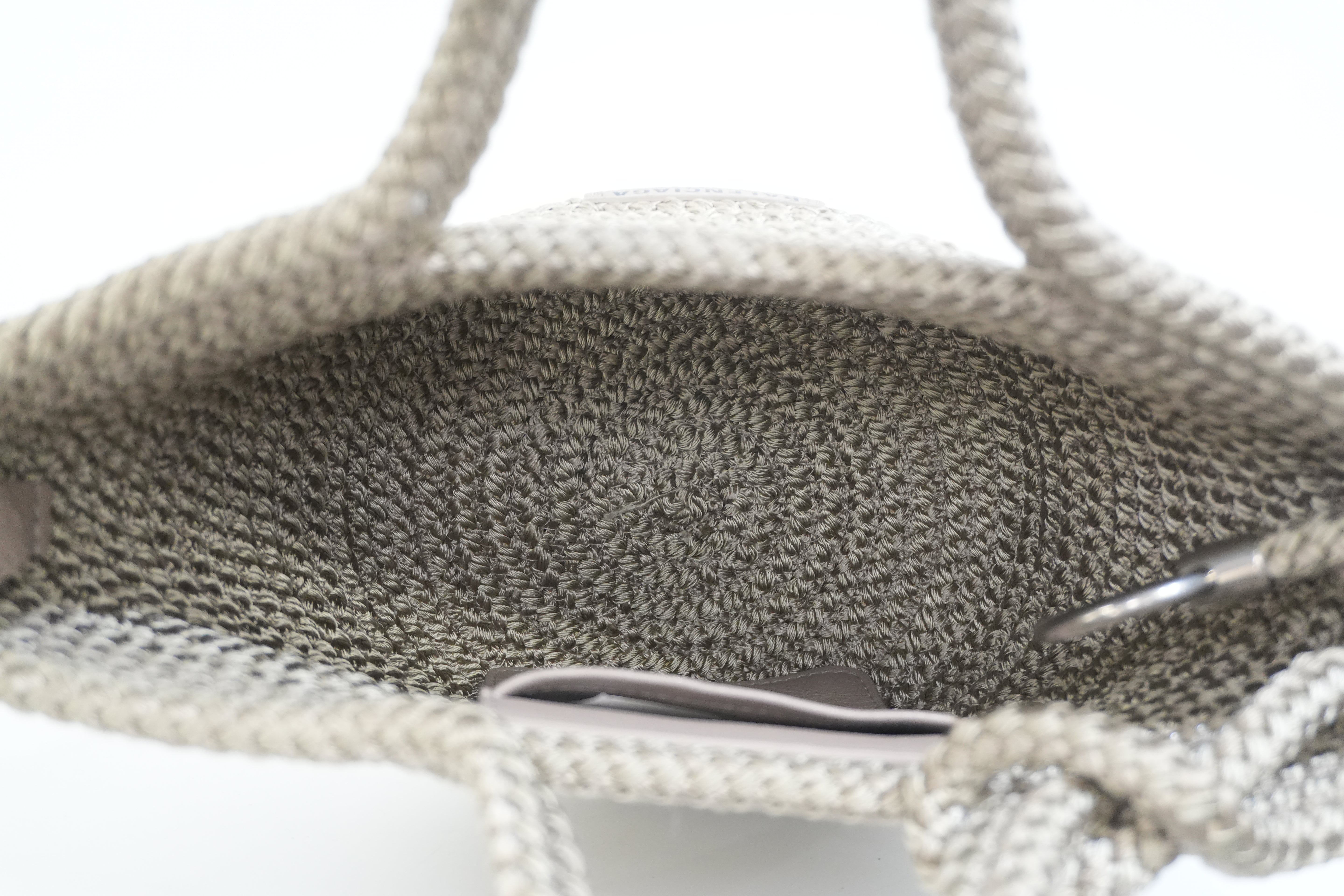 Pre-owned Balenciaga Woven Cord Small Basket Shoulder Bag Brown