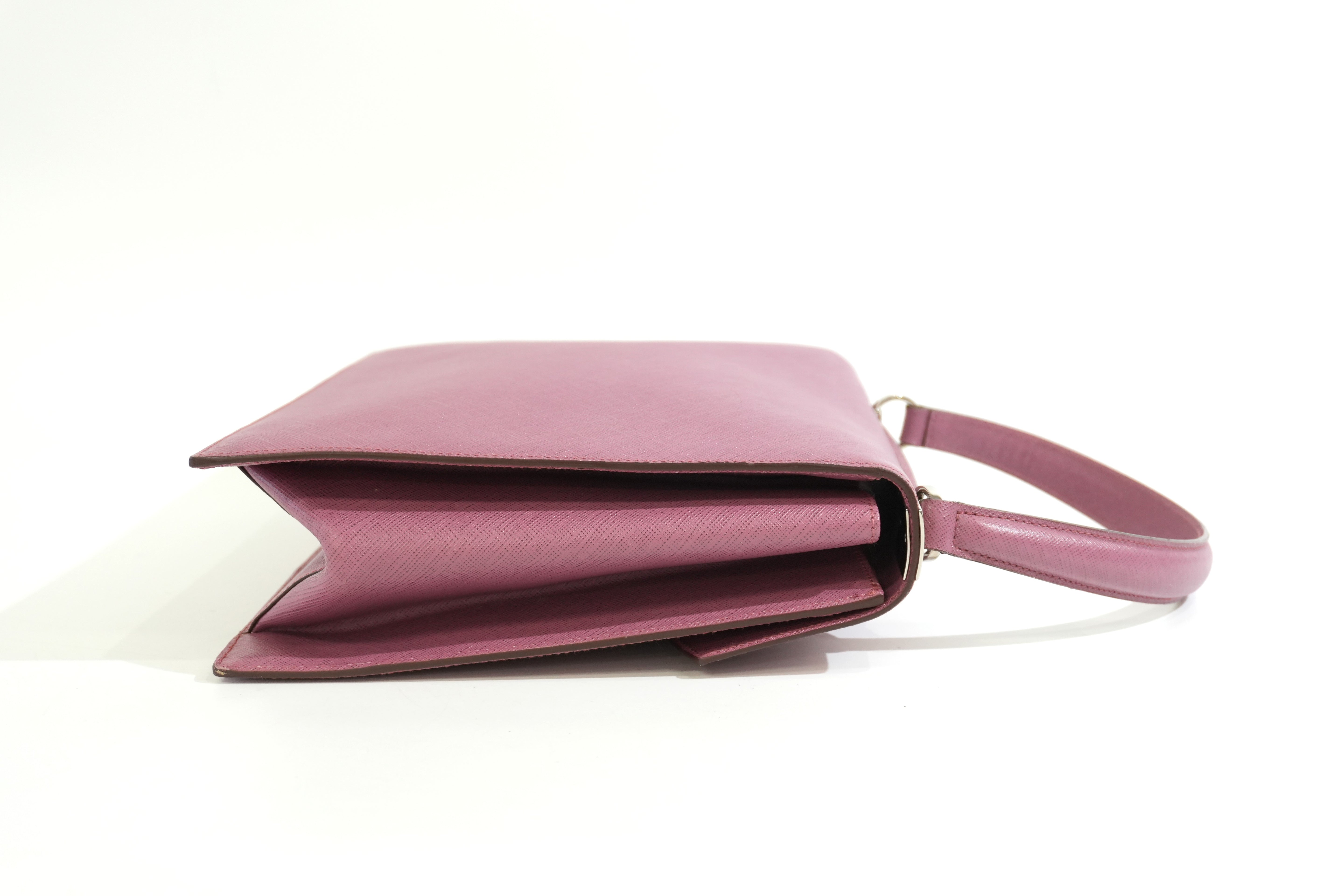 Pre-owned Ferragamo Top Handle Handbag Pink