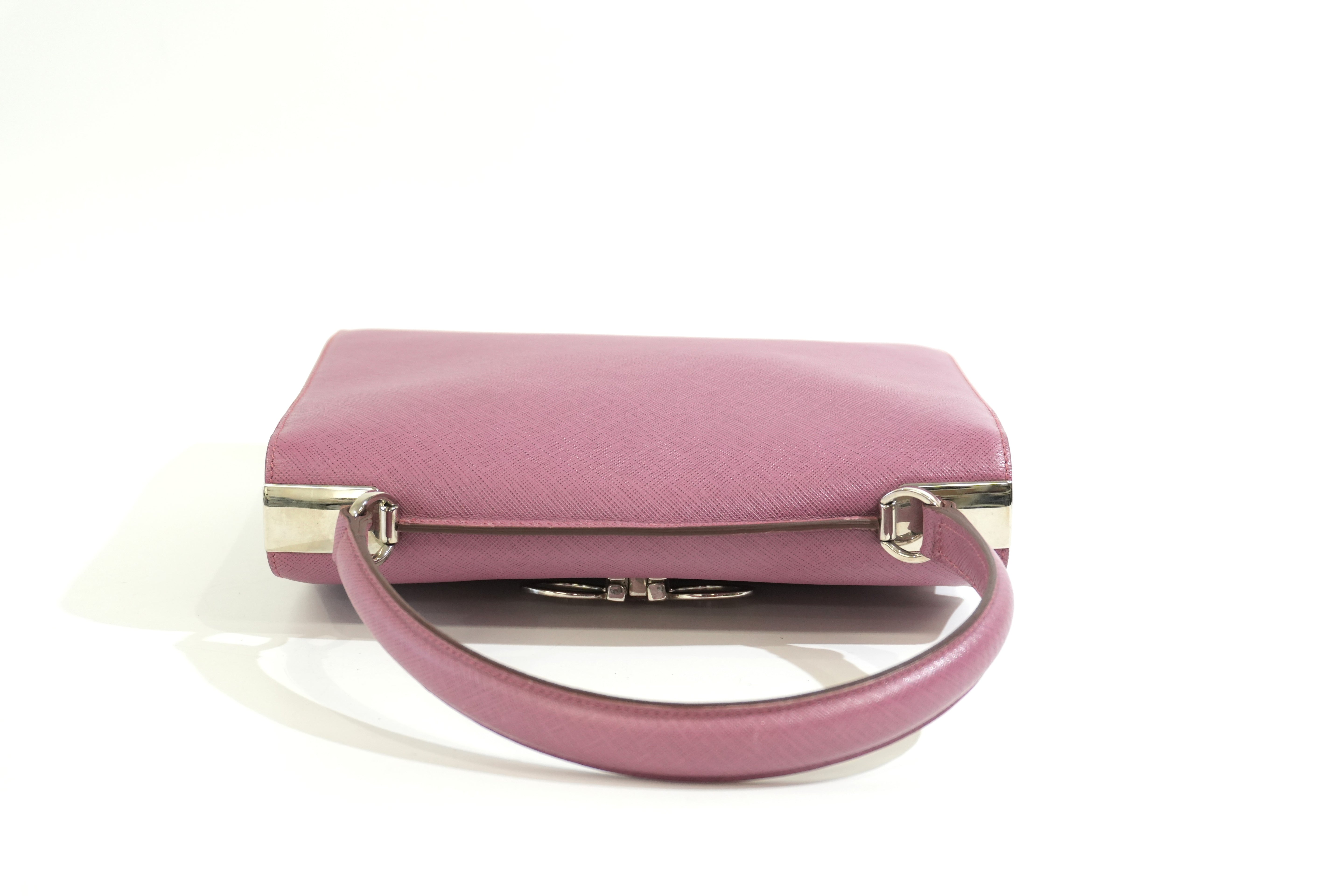 Pre-owned Ferragamo Top Handle Handbag Pink