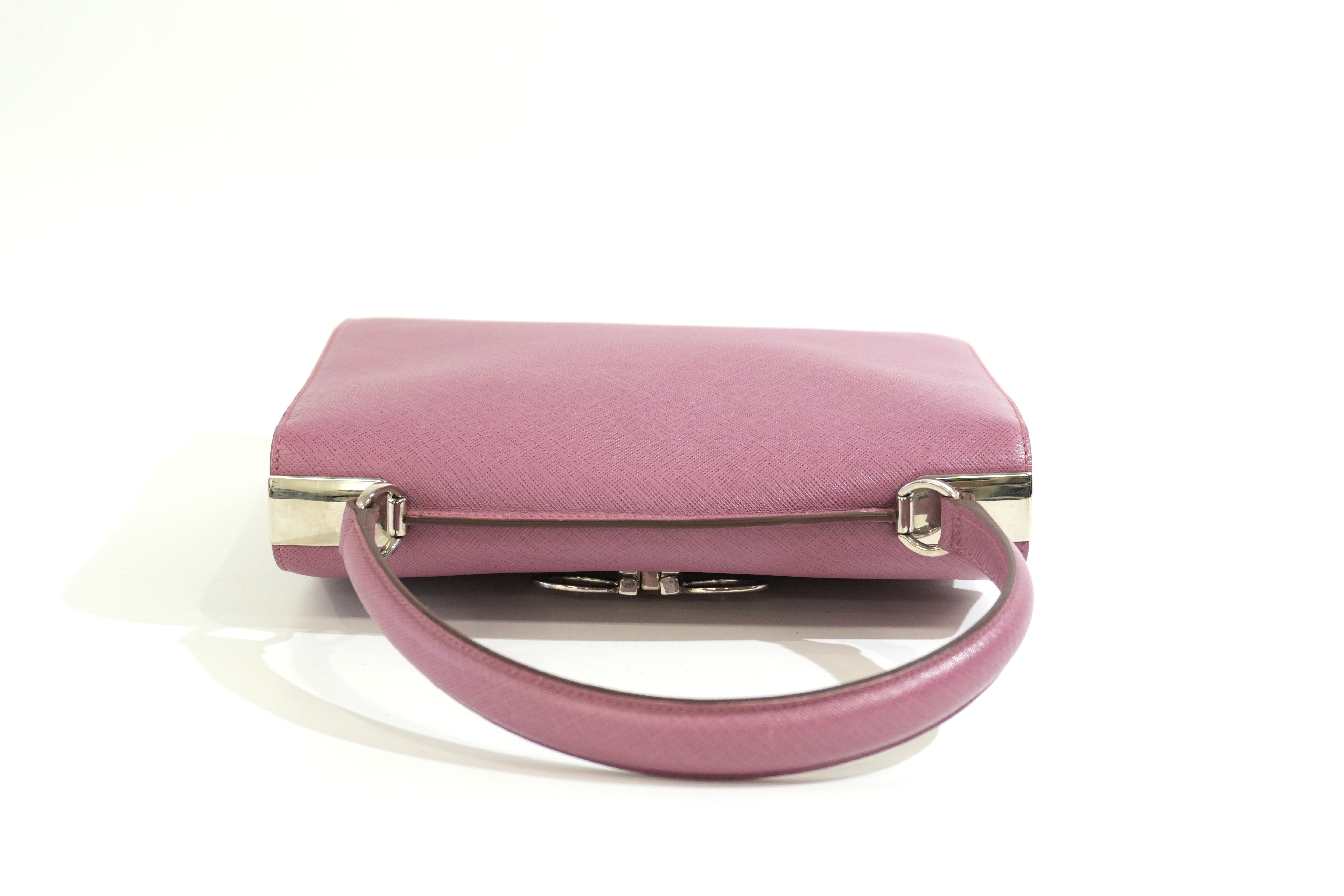 Pre-owned Ferragamo Top Handle Handbag Pink