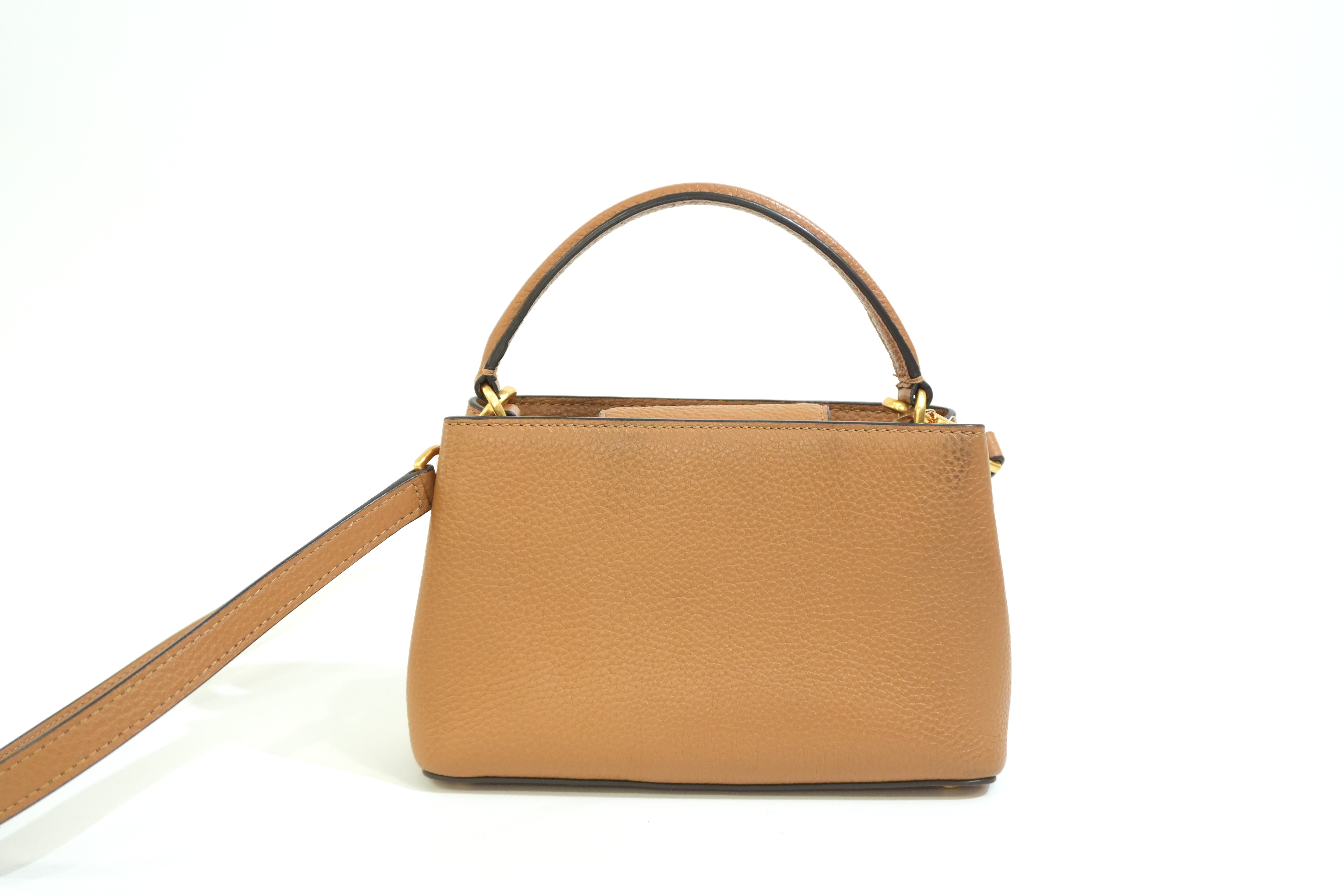 Pre-owned Tory Burch Leather Crossbody Bag Brown