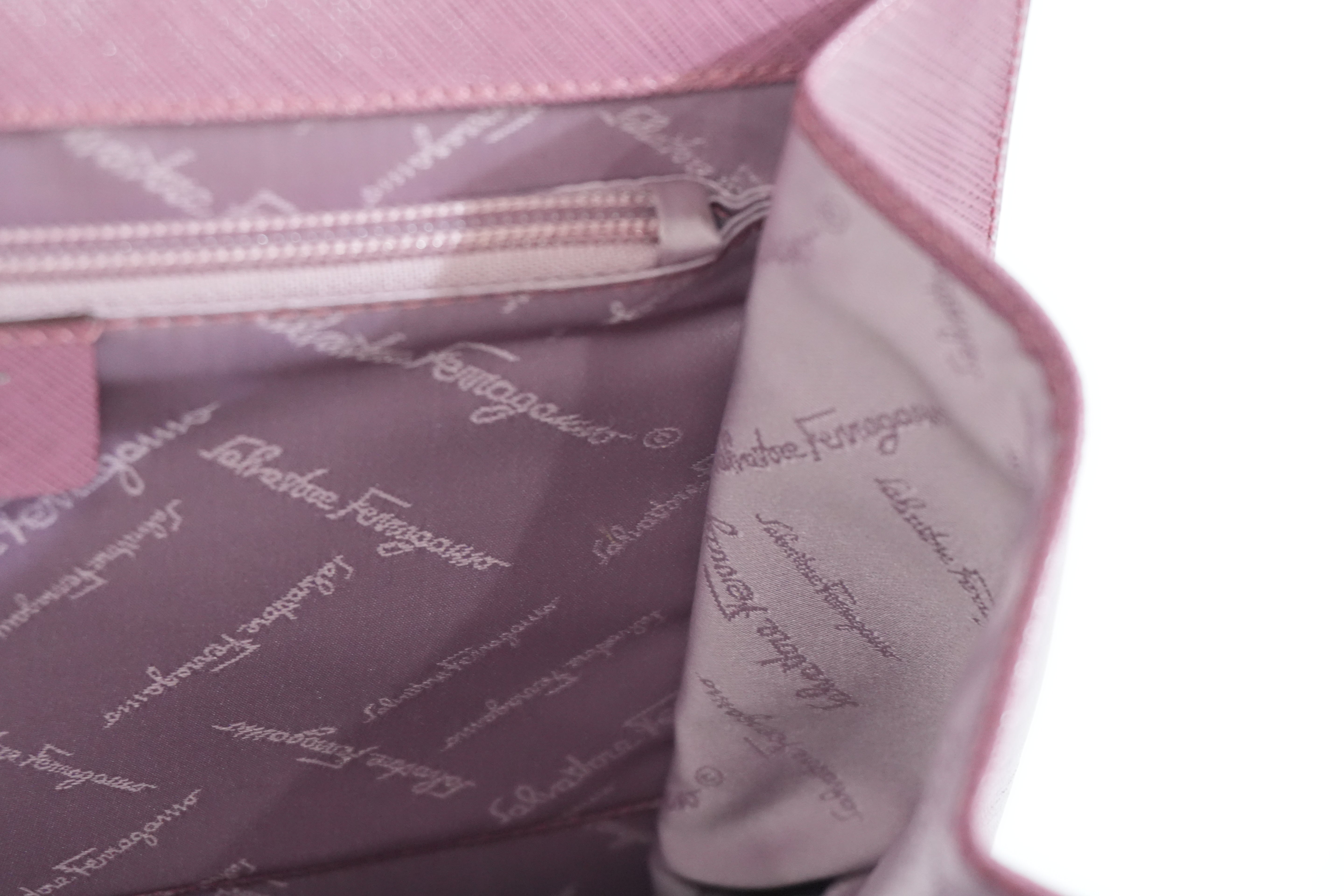 Pre-owned Ferragamo Top Handle Handbag Pink