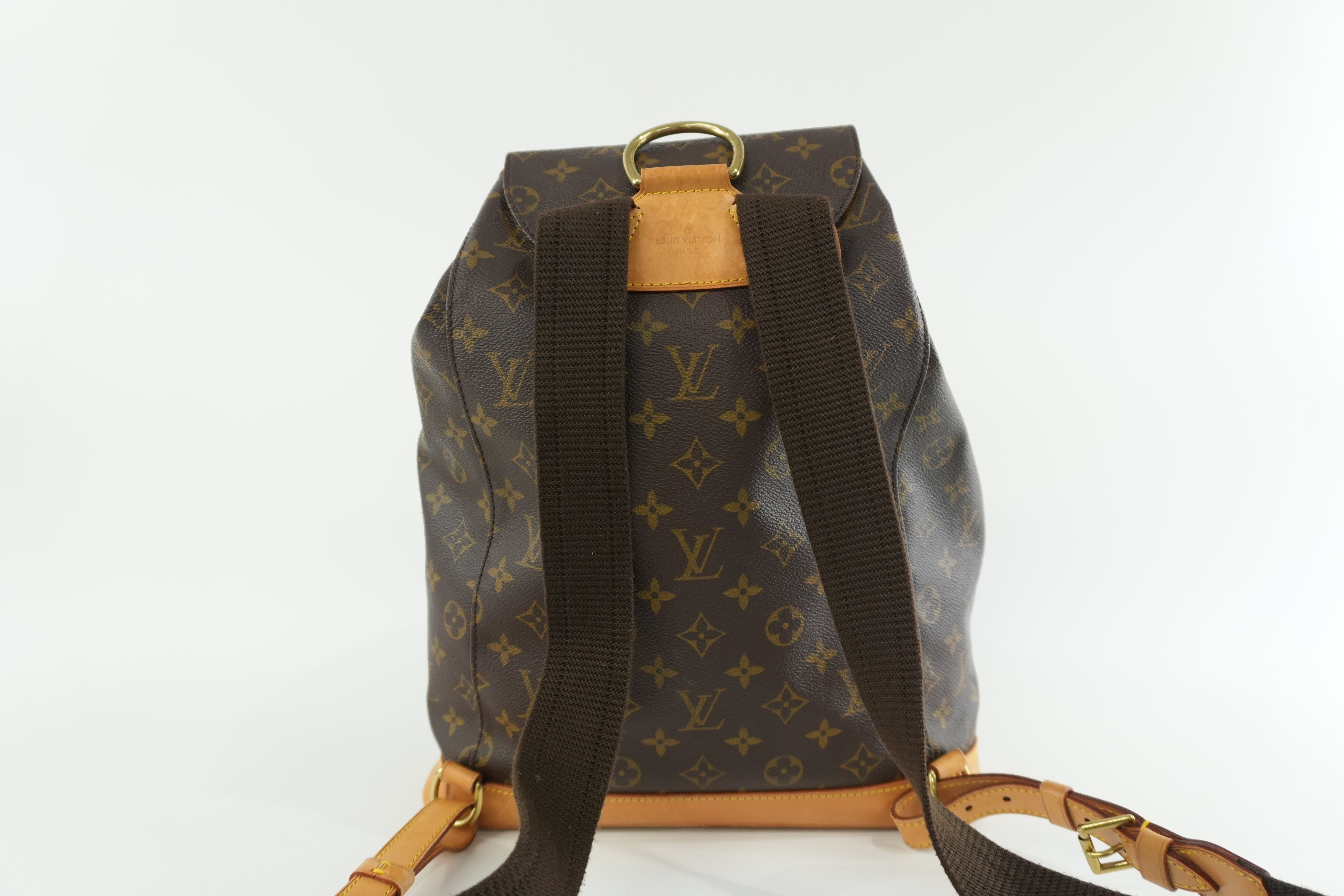 Pre-owned Louis Vuitton Monogram Montsouris GM Backpack Used