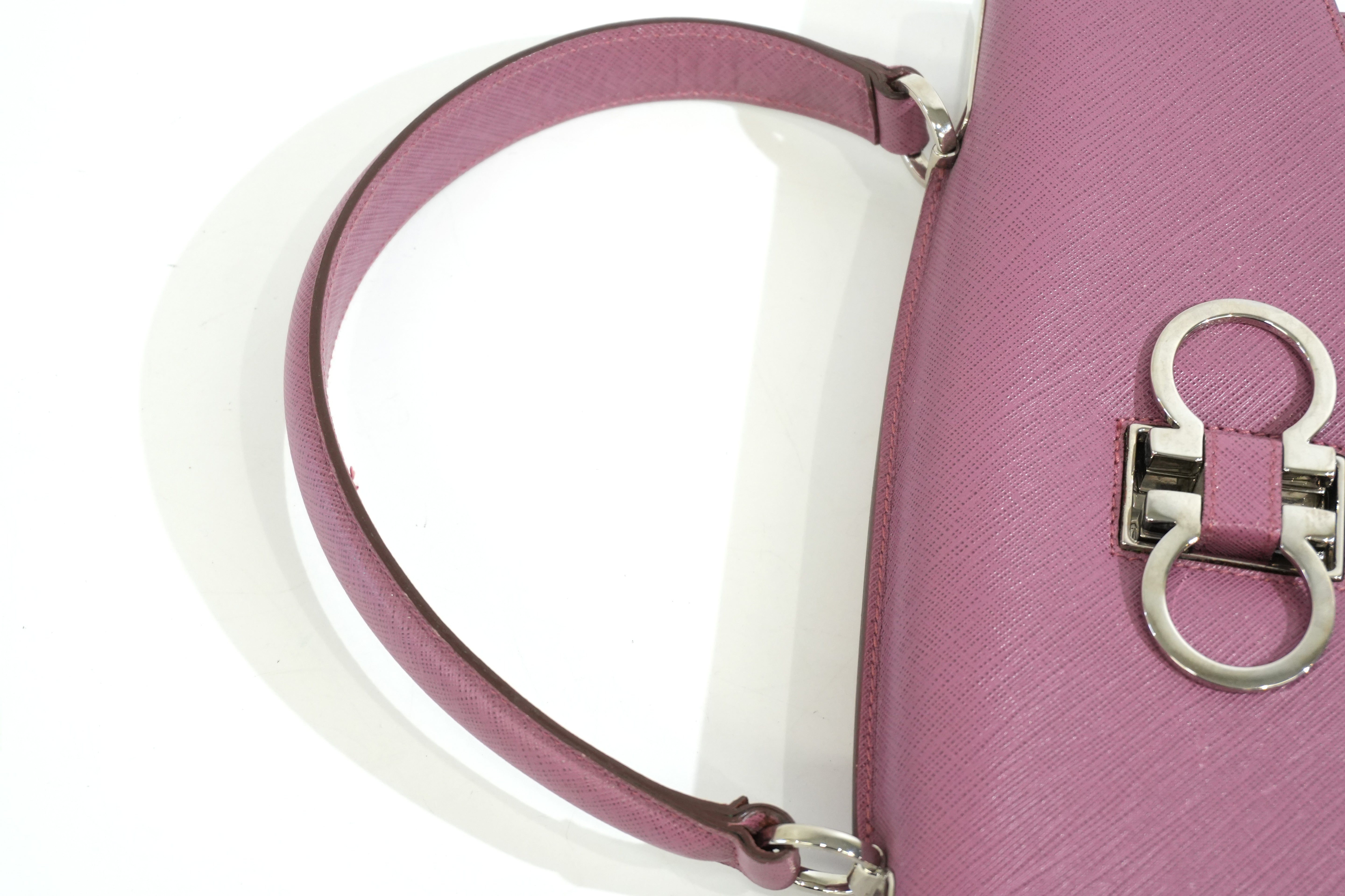 Pre-owned Ferragamo Top Handle Handbag Pink