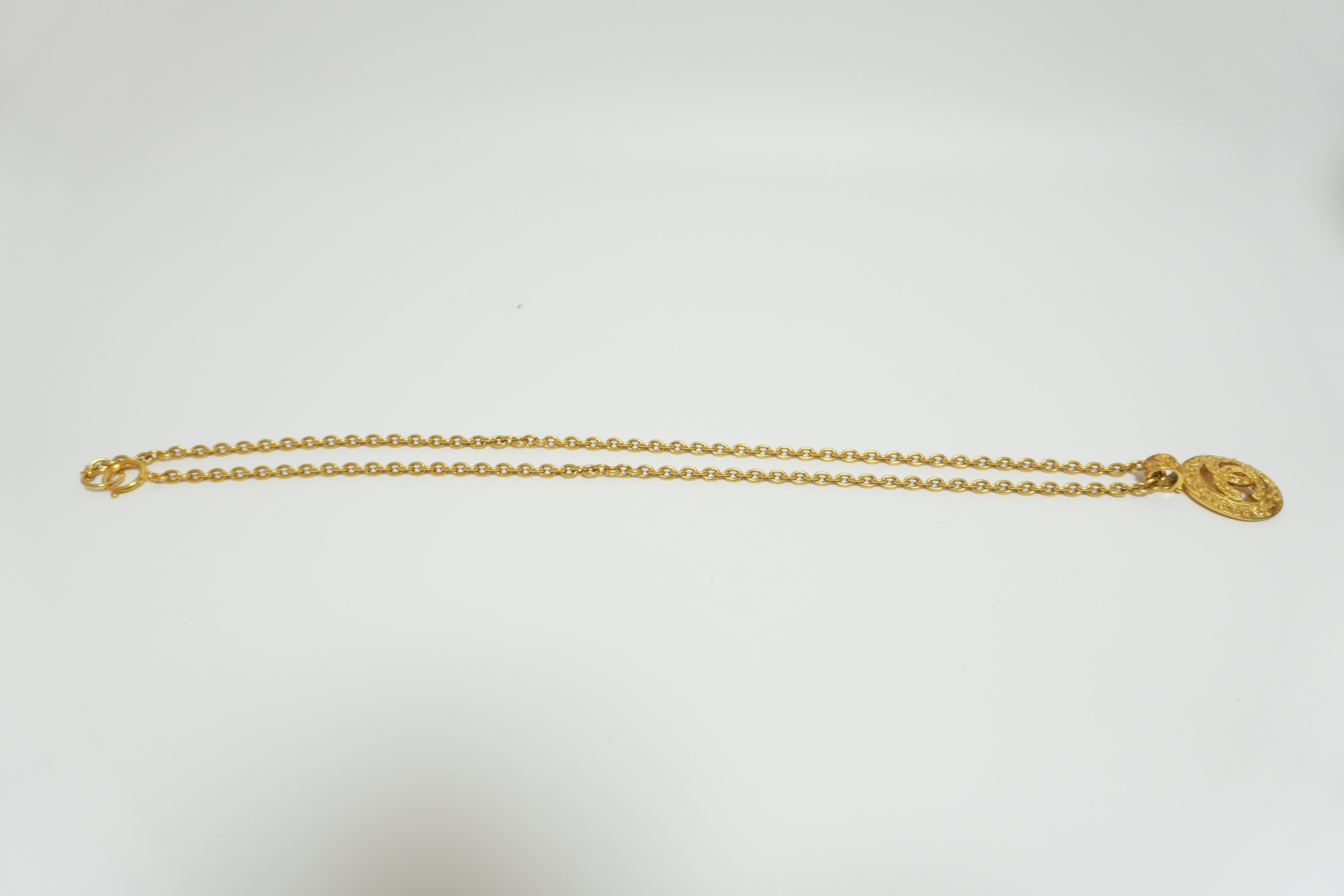 Pre-owned Chanel Vintage Coco Mark Necklace