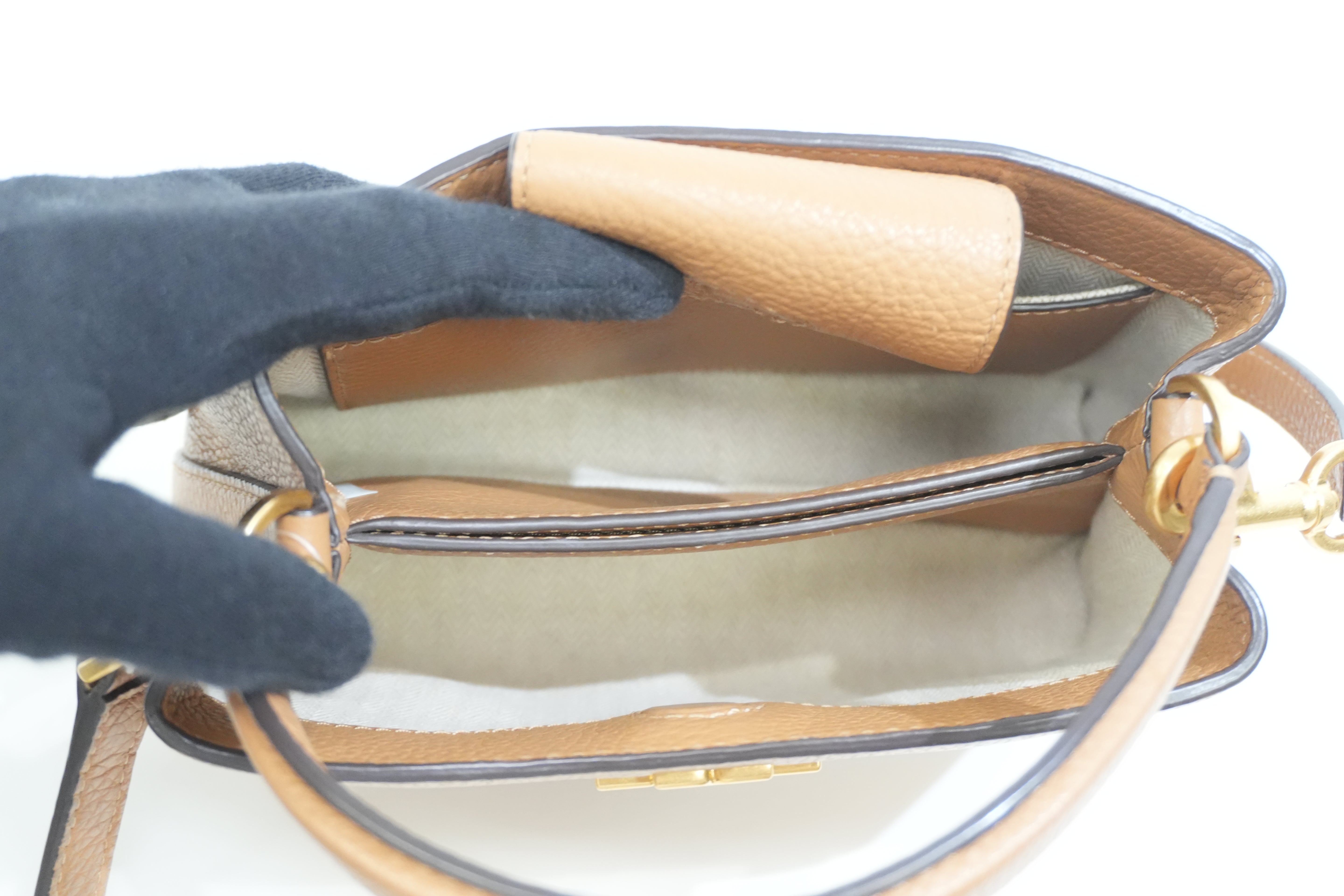 Pre-owned Tory Burch Leather Crossbody Bag Brown