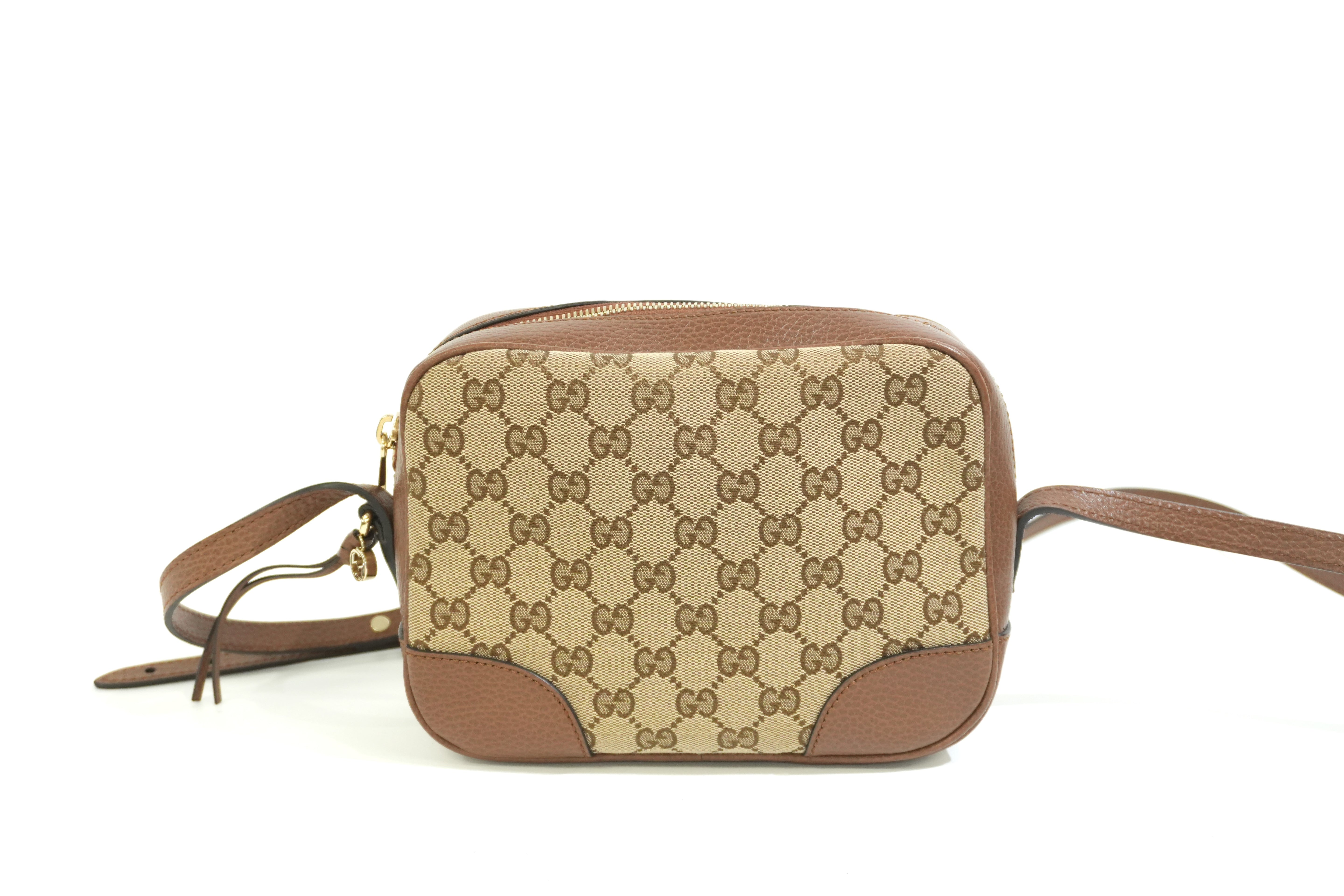 Pre-owned Gucci Camera Disco Shoulder Bag Brown