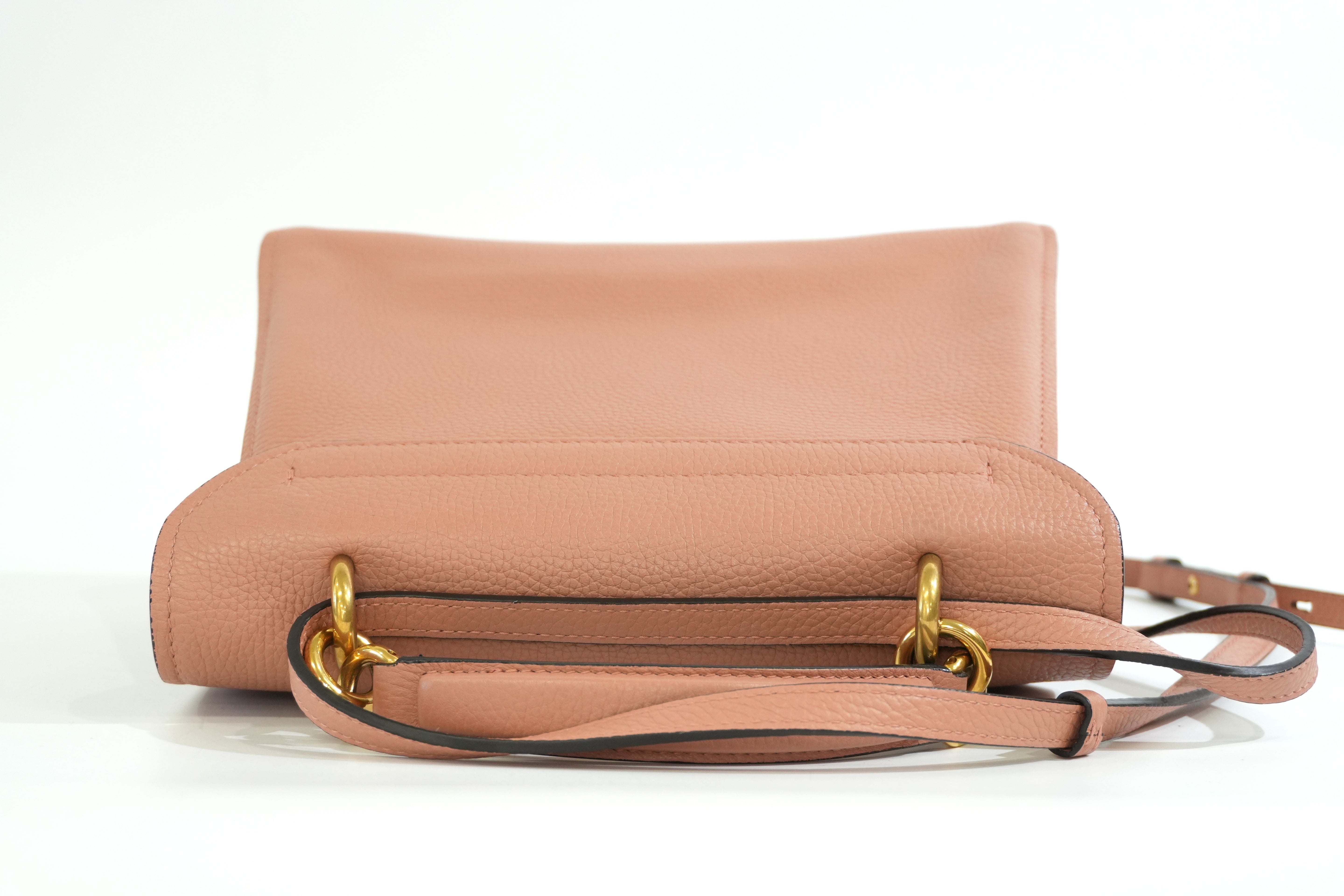 Pre-owned Ferragamo Two Way Shoulder Bag Salmon Pink