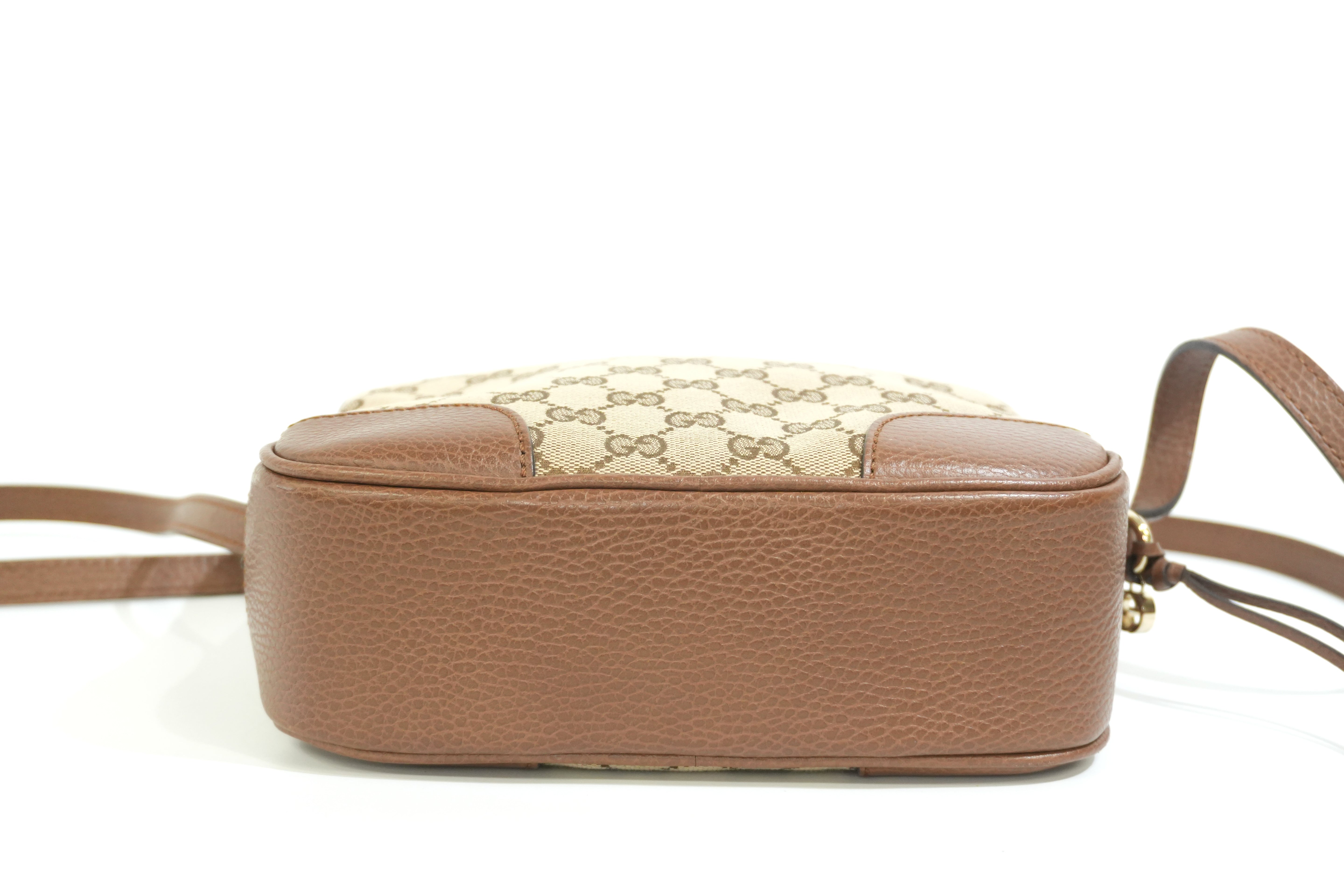 Pre-owned Gucci Camera Disco Shoulder Bag Brown