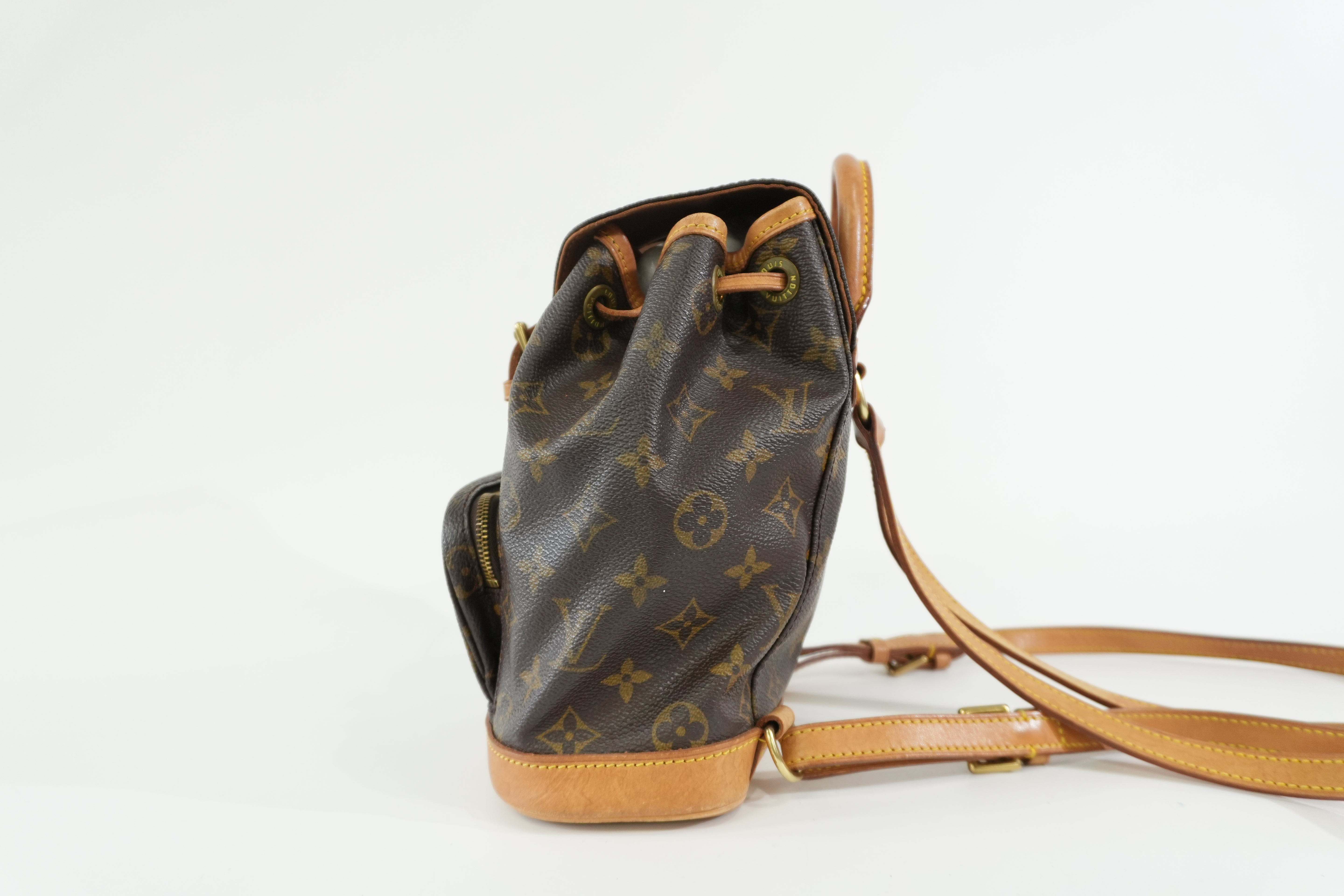 Pre-owned Louis Vuitton Monogram Montsouris PM Backpack