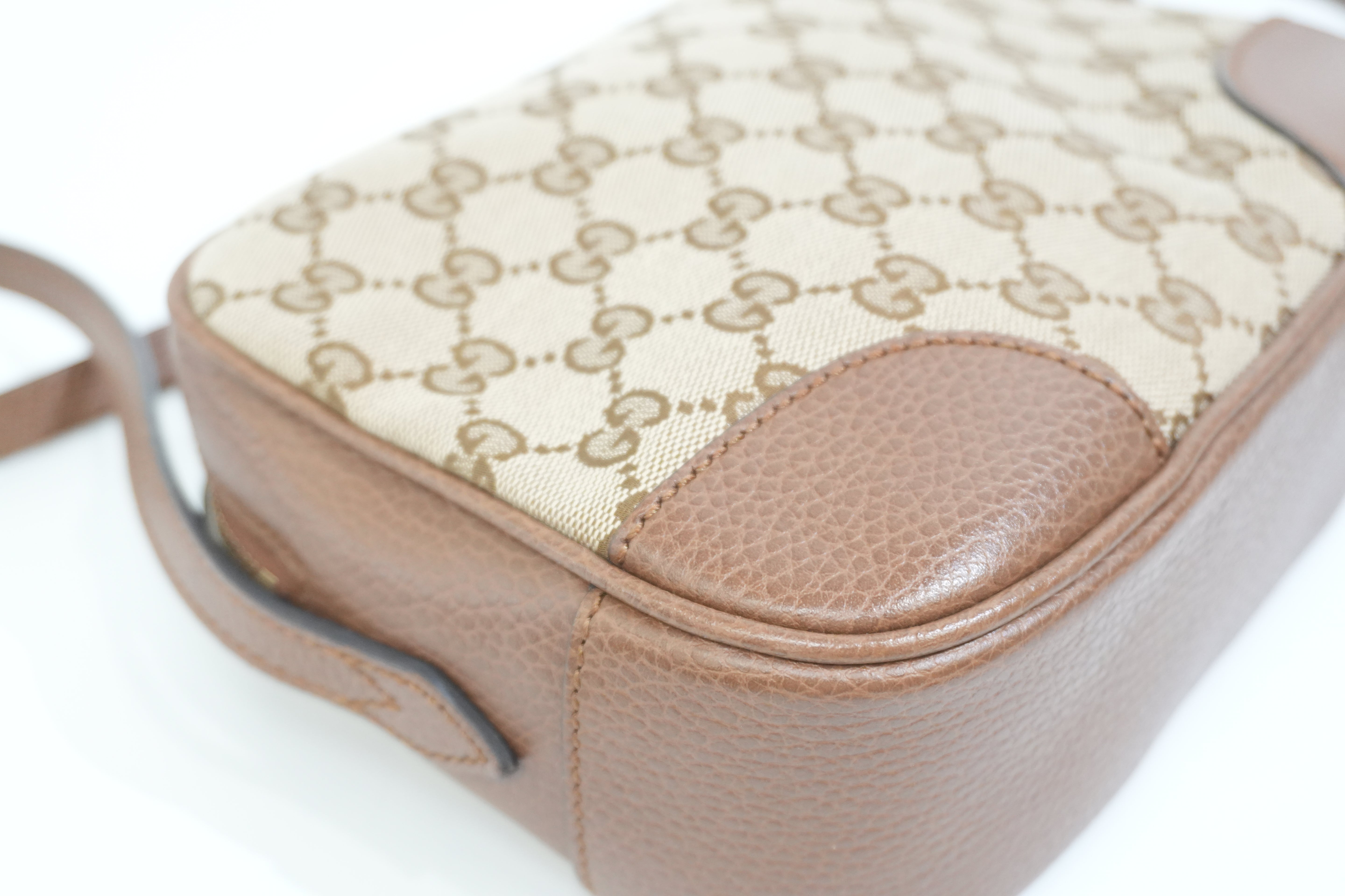 Pre-owned Gucci Camera Disco Shoulder Bag Brown