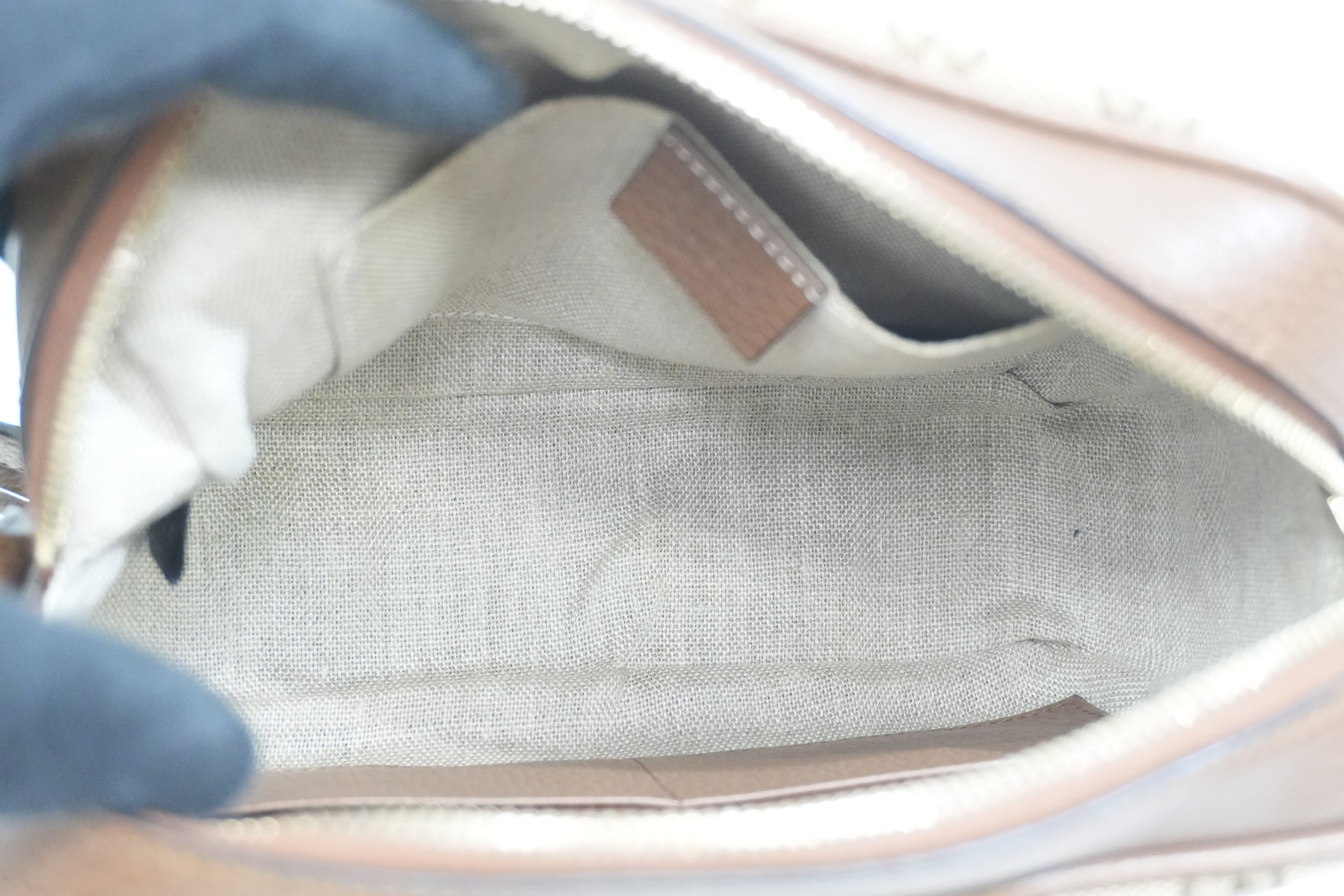 Pre-owned Gucci Camera Disco Shoulder Bag Brown
