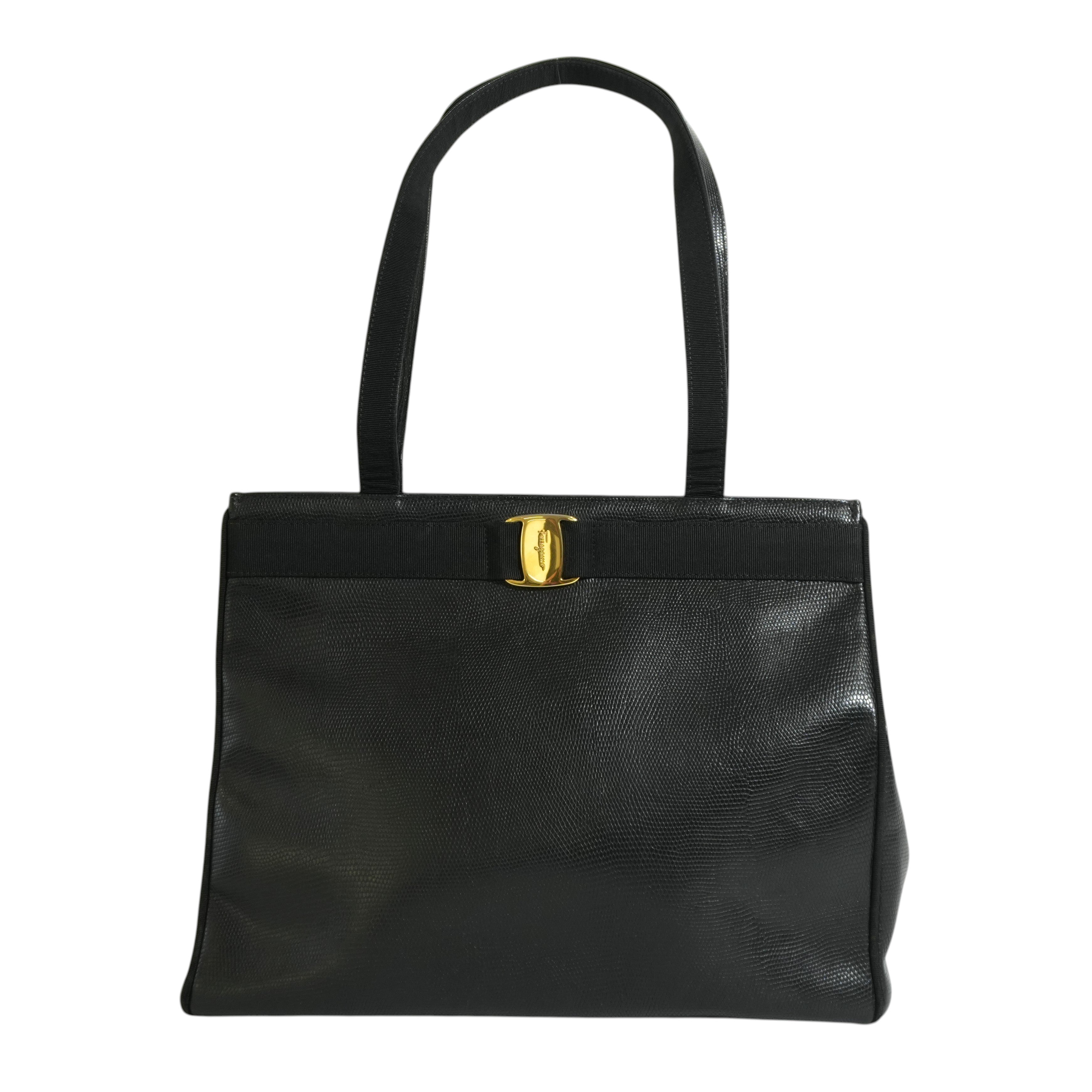Pre-owned Ferragamo Tote Bag Black