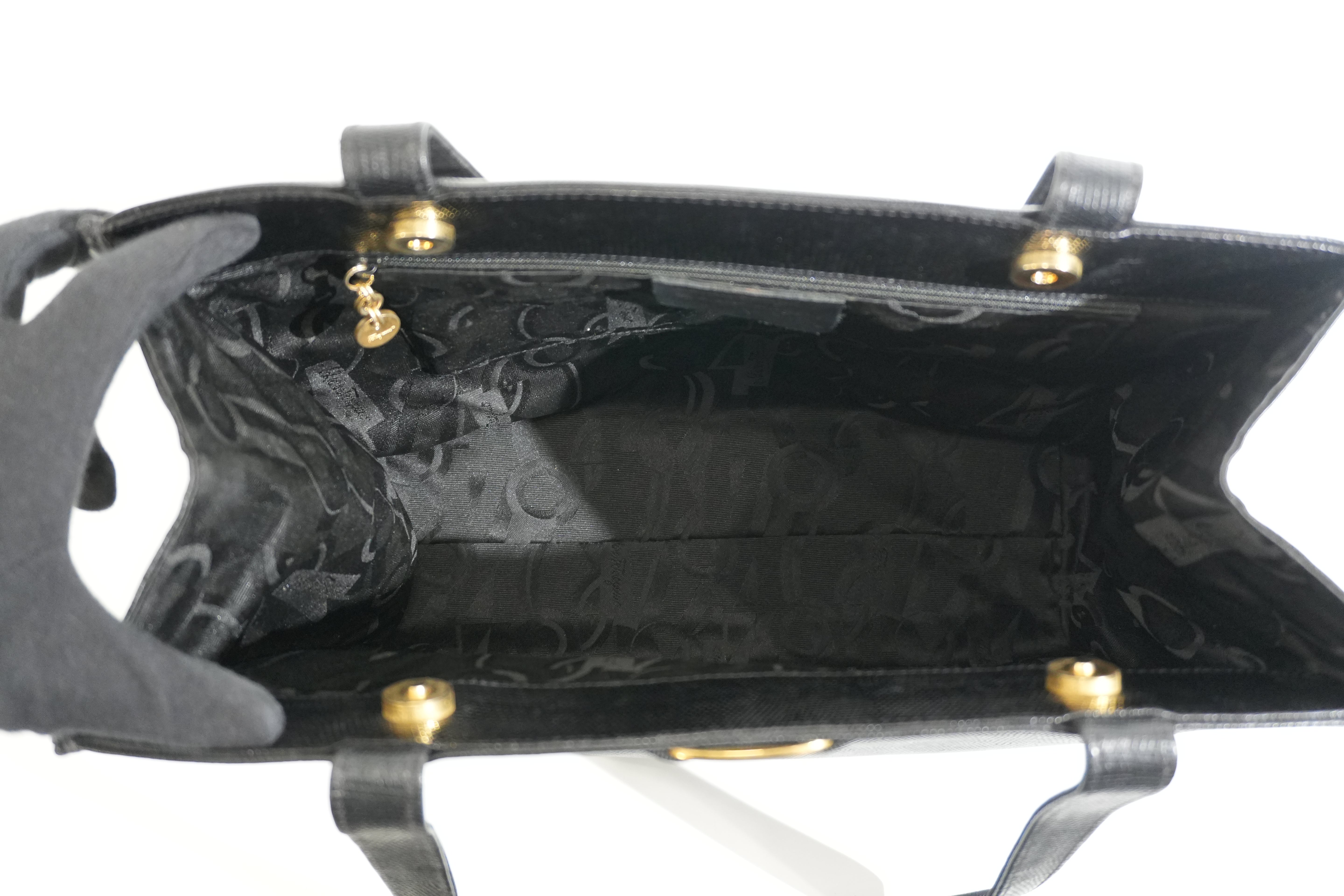 Pre-owned Ferragamo Tote Bag Black