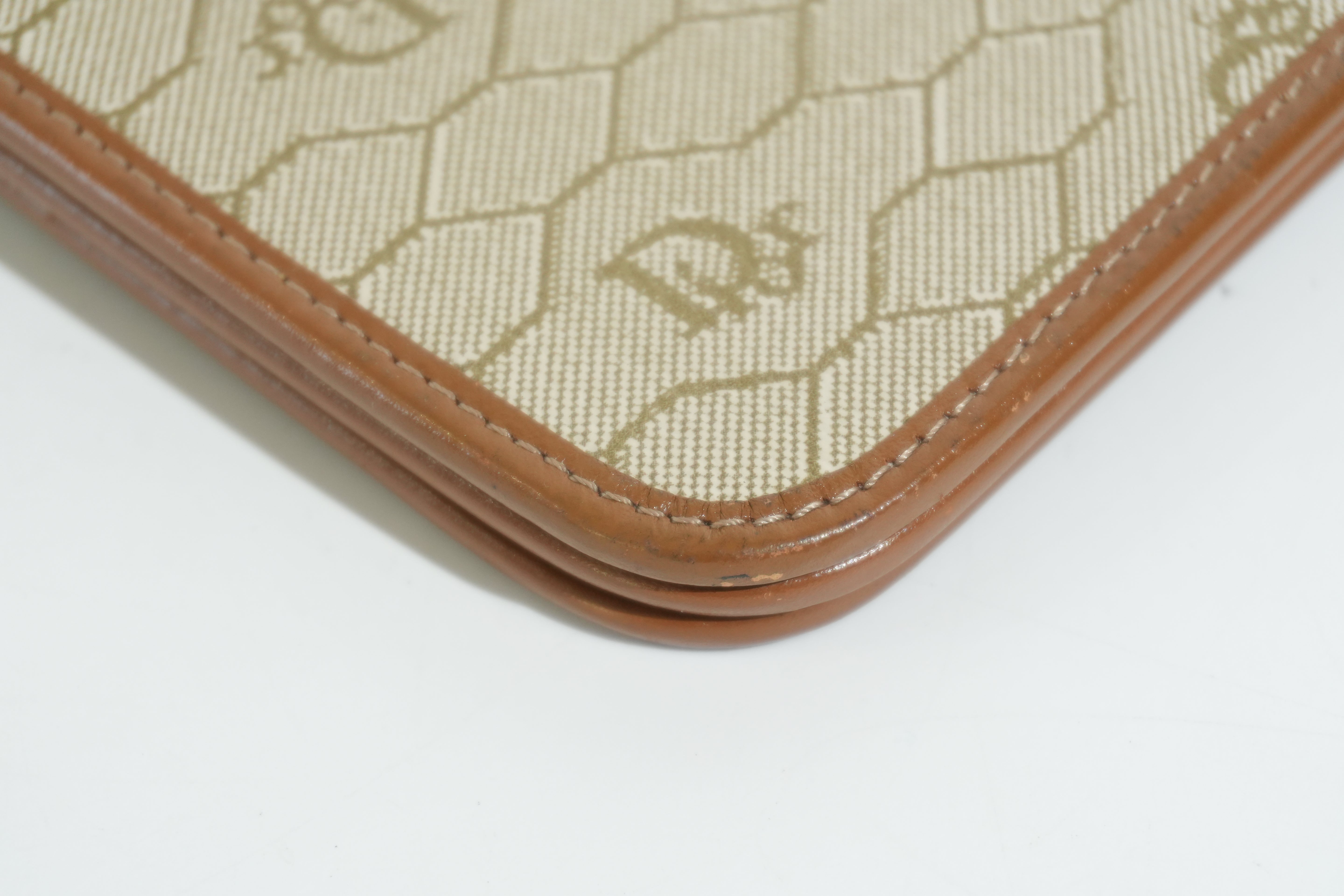 Pre-owned Dior Honeycomb Chain Shoulder Bag Brown