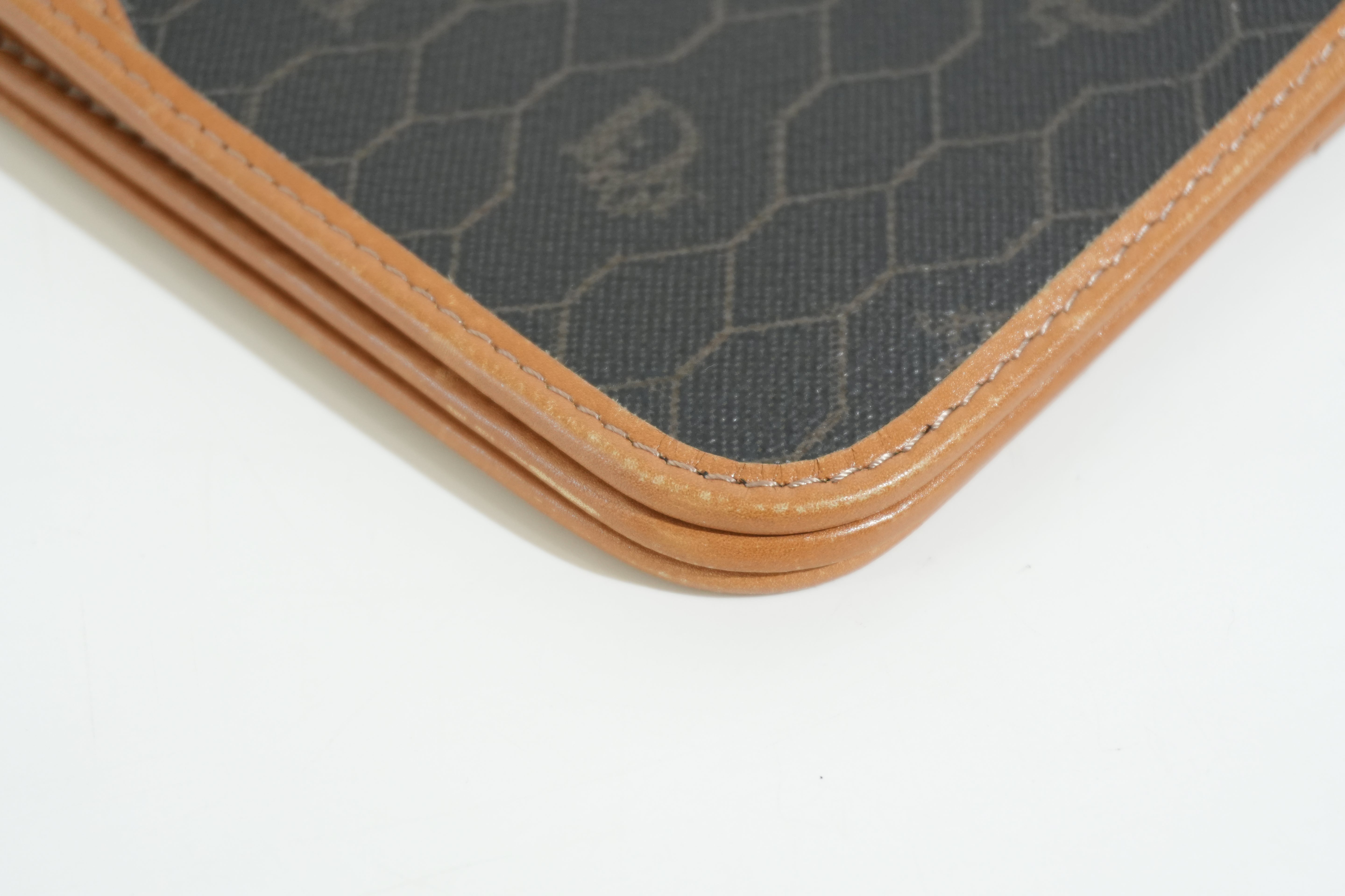 Pre-owned Dior Honeycomb Chain Shoulder Bag Black