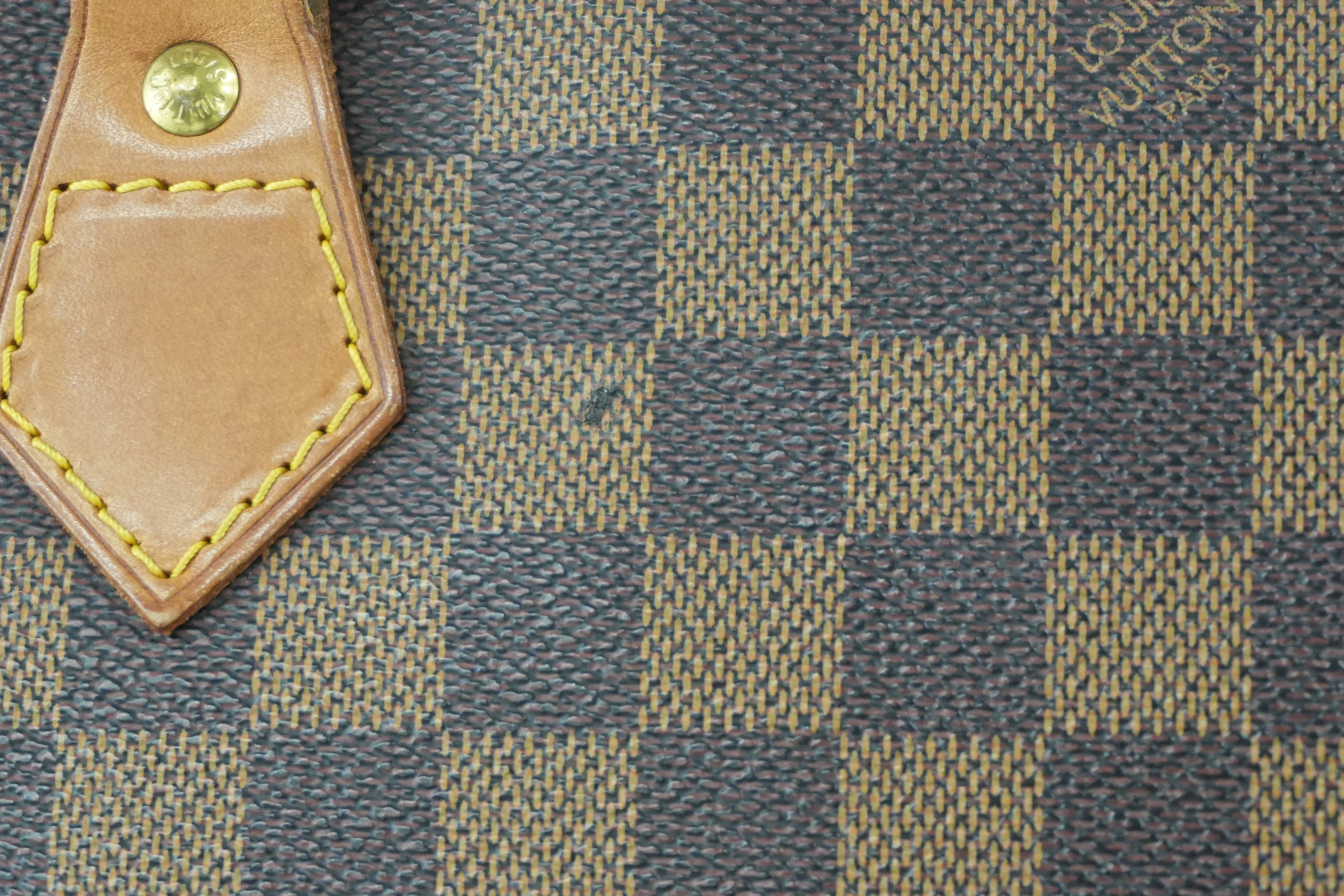 Pre-owned Louis Vuitton Damier Ebene Centenaire Columbine Shoulder Tote Bag