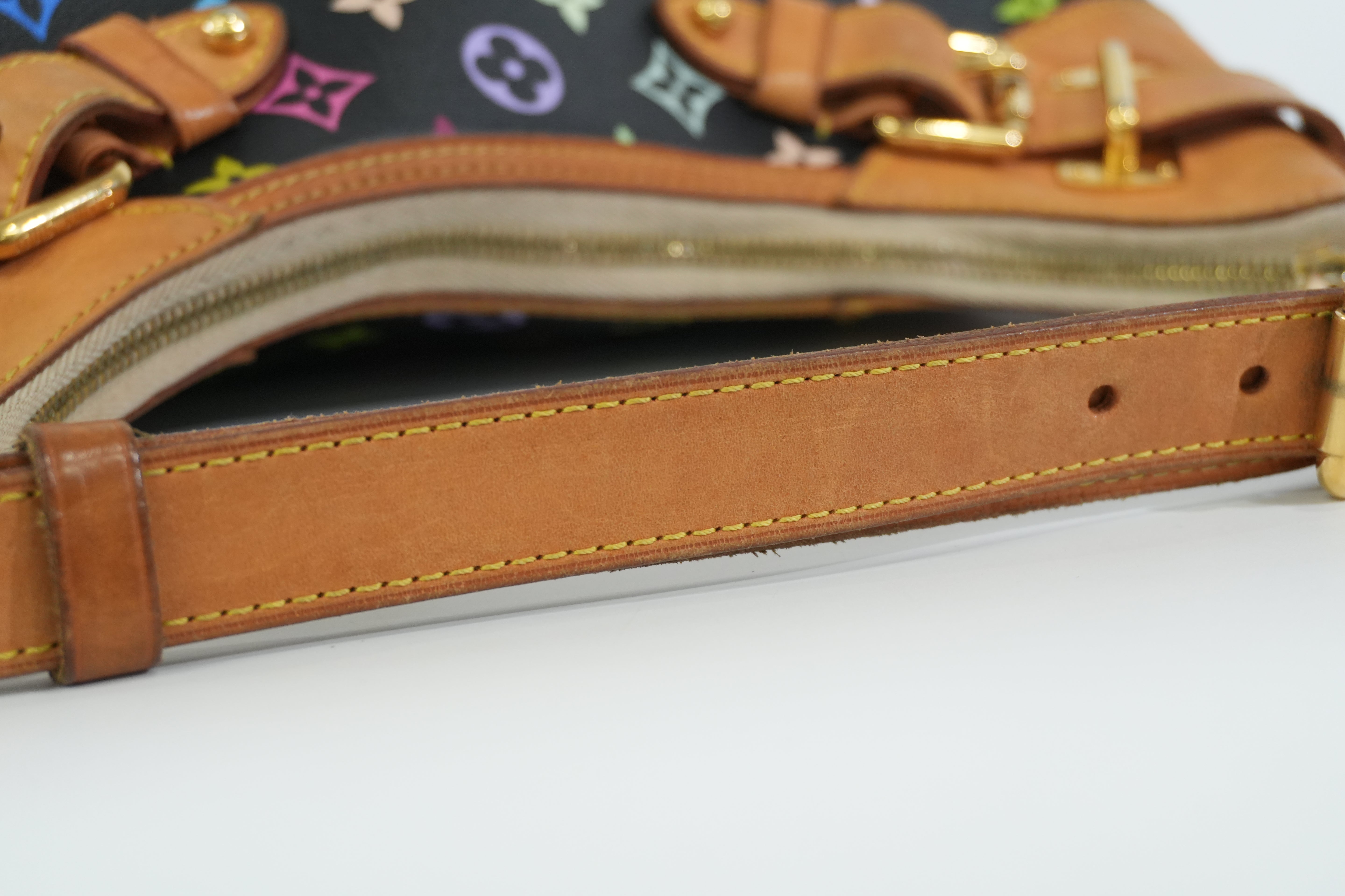 Pre-owned Louis Vuitton Multicolor Greta Tote Bag Black