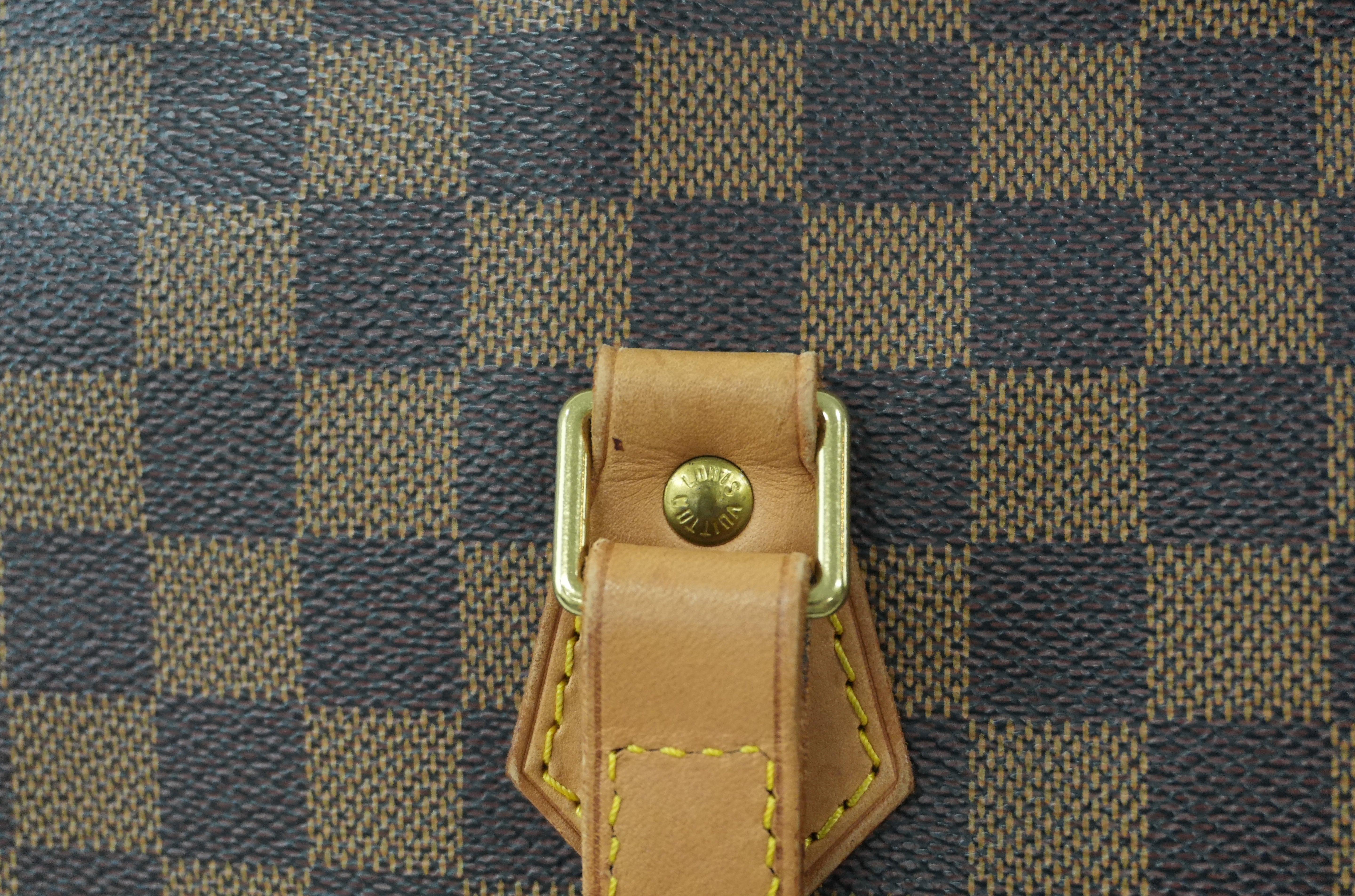 Pre-owned Louis Vuitton Damier Ebene Centenaire Columbine Shoulder Tote Bag