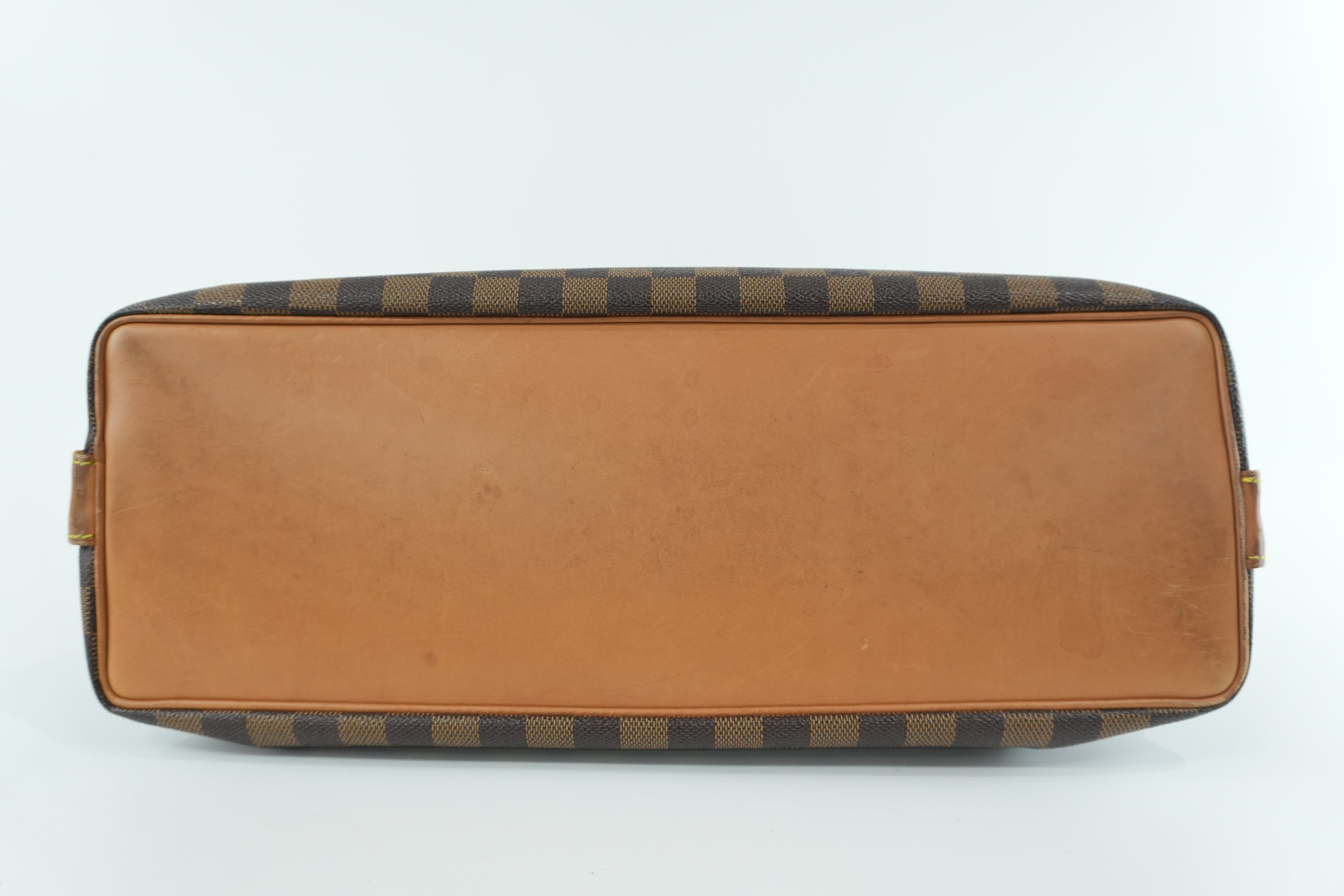 Pre-owned Louis Vuitton Damier Ebene Centenaire Columbine Shoulder Tote Bag