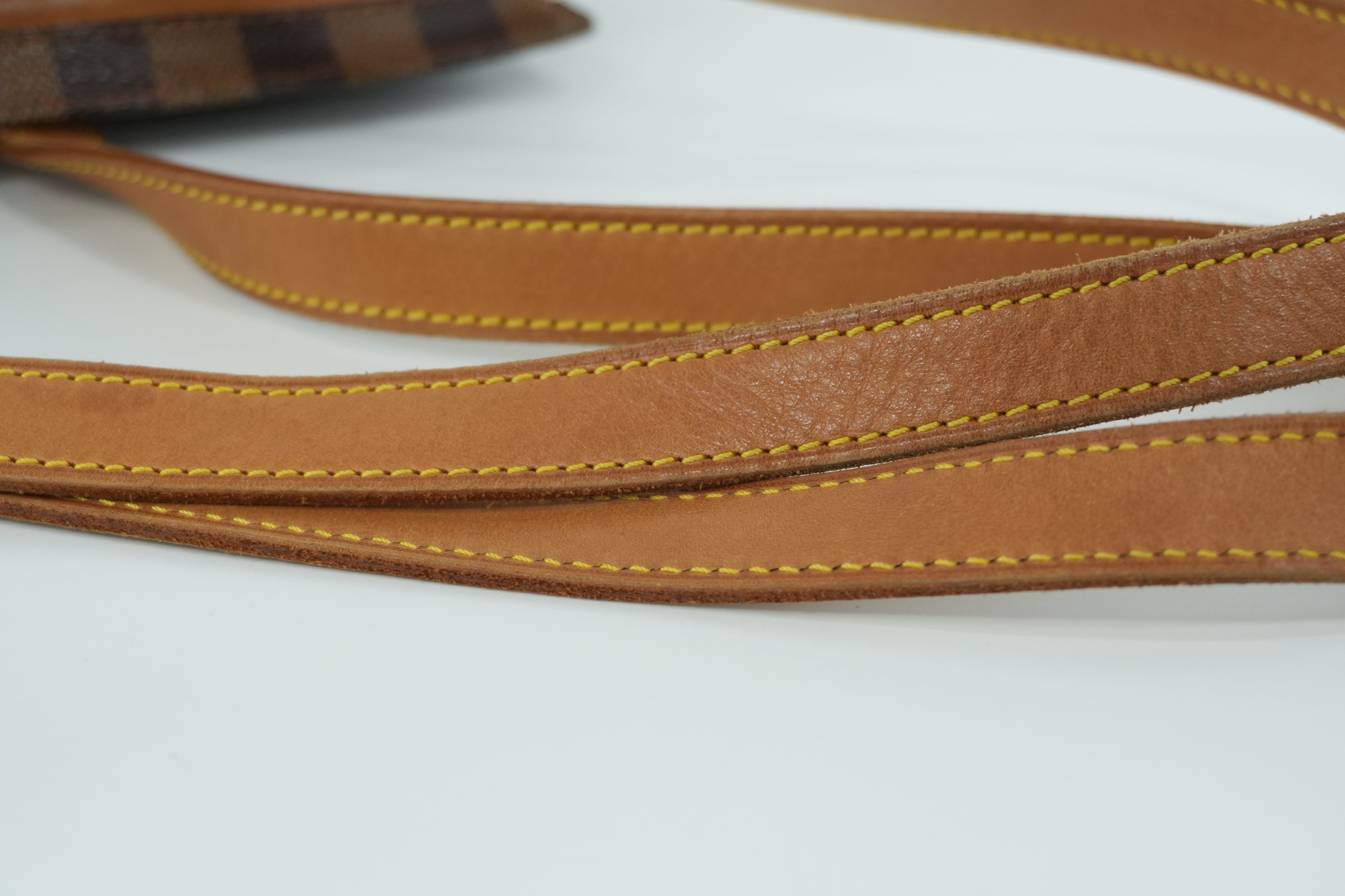 Pre-owned Louis Vuitton Damier Ebene Centenaire Columbine Shoulder Tote Bag