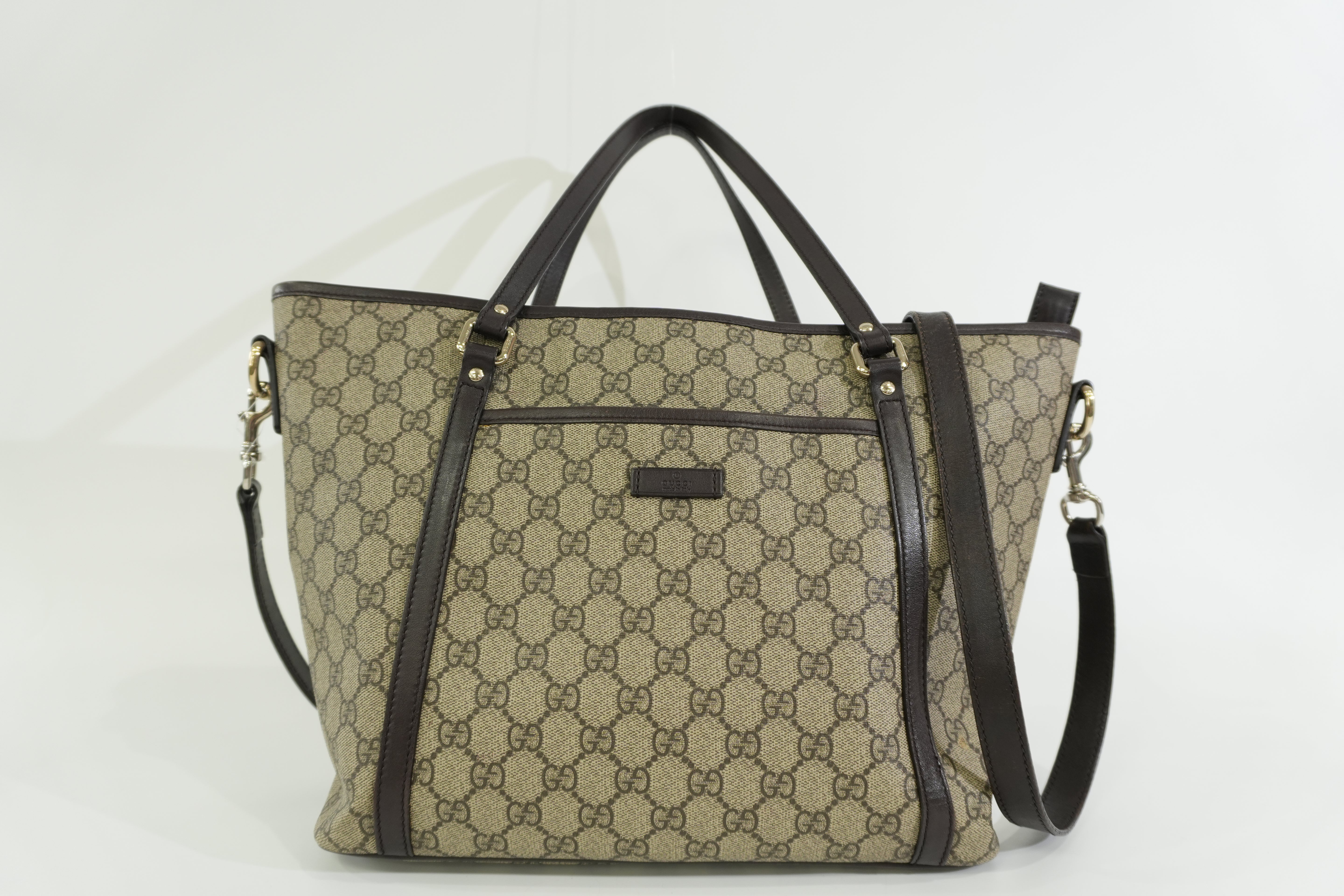 Pre-owned Gucci Guccisima Two Way Shoulder Bag Brown