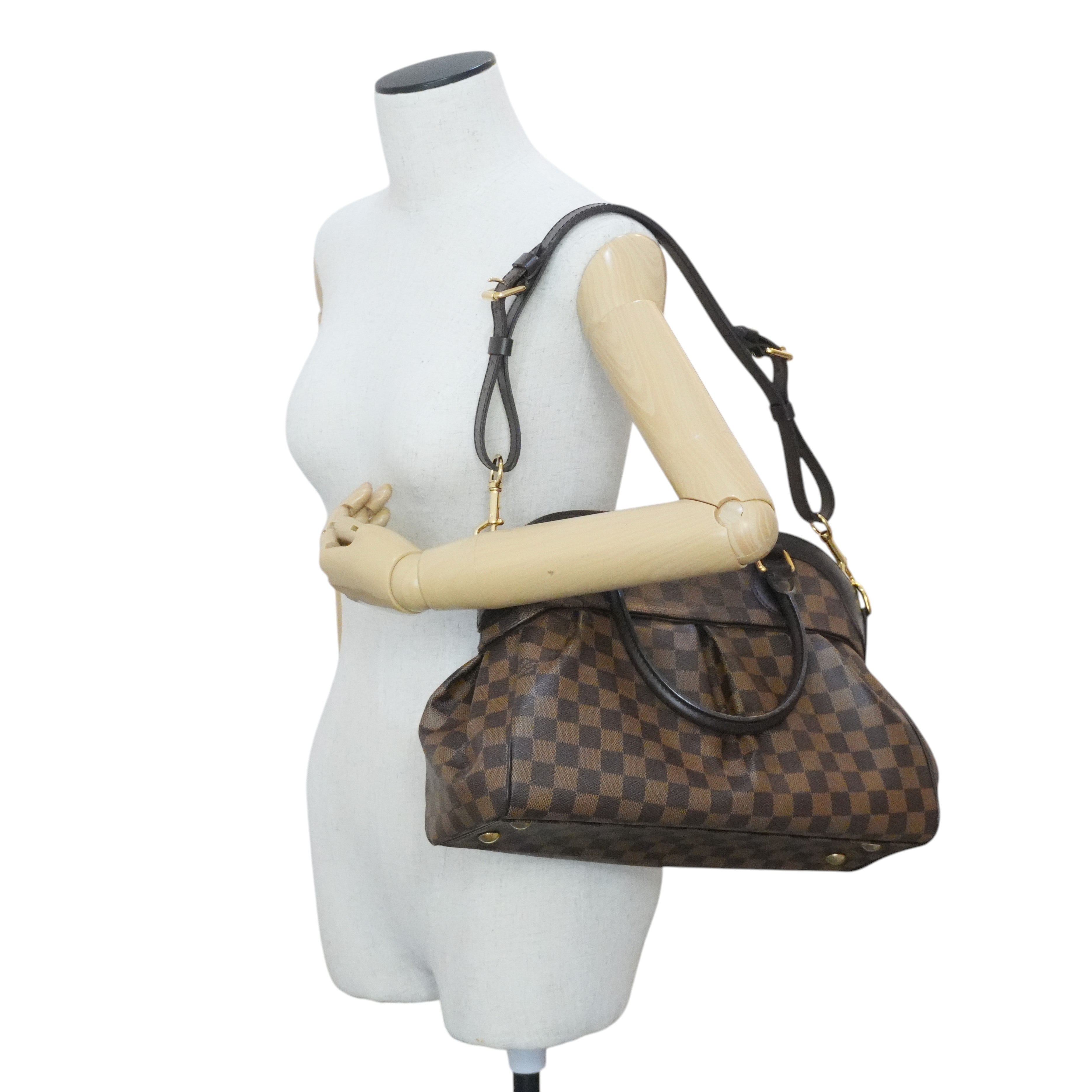 Pre-owned Louis Vuitton Damier Ebene Two Way Trevi PM Shoulder Bag