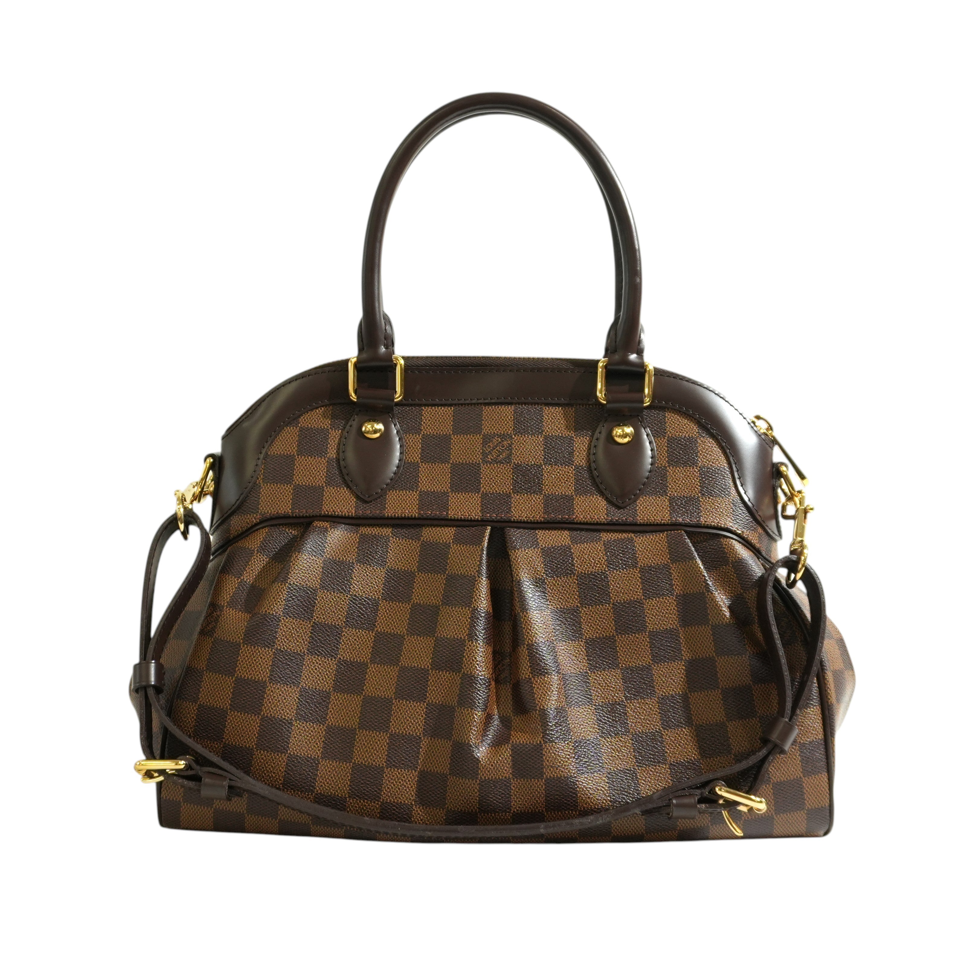 Pre-owned Louis Vuitton Damier Ebene Two Way Trevi PM Shoulder Bag