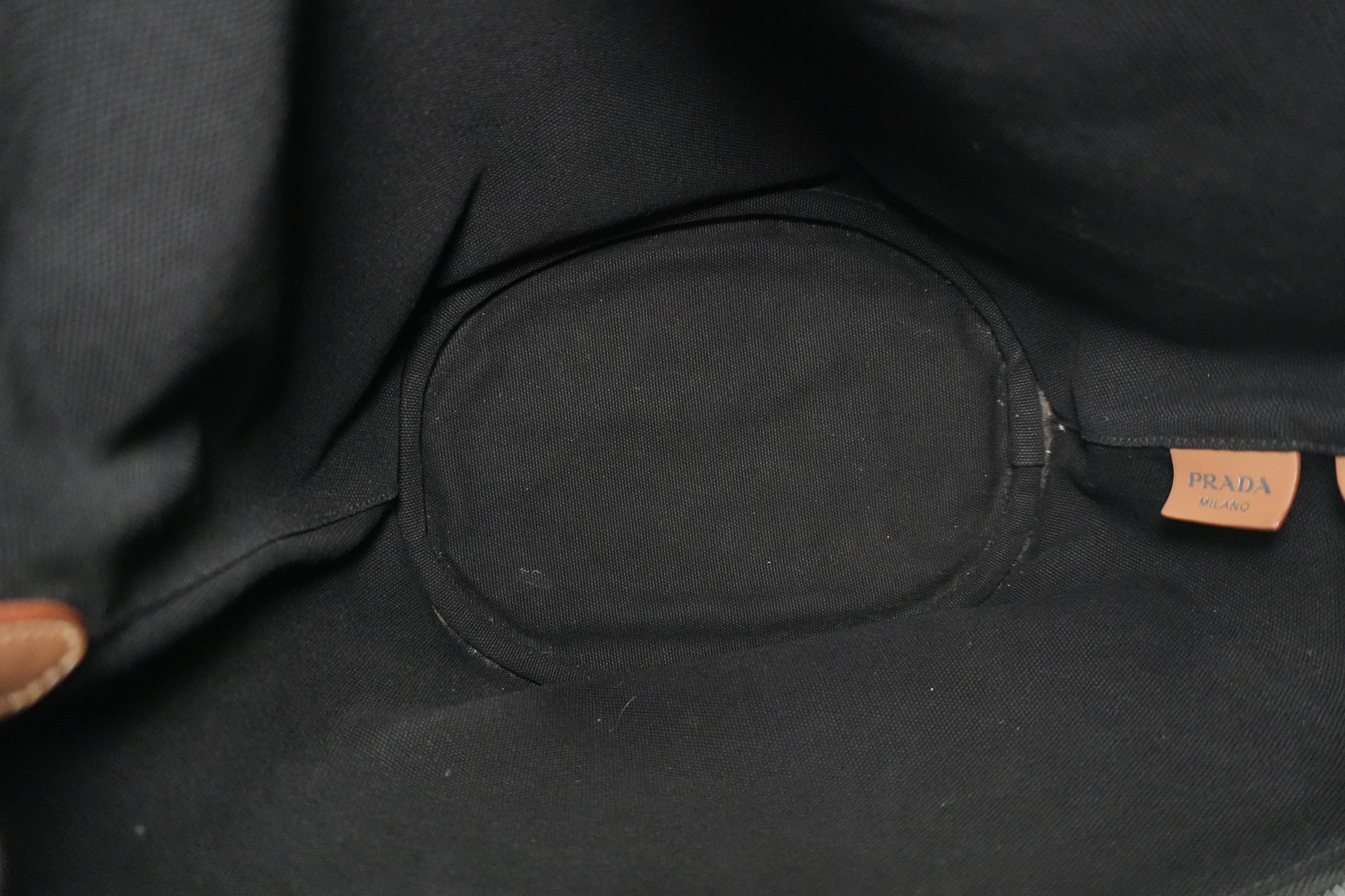 Prada Two Way Shoulder Bag Black Used