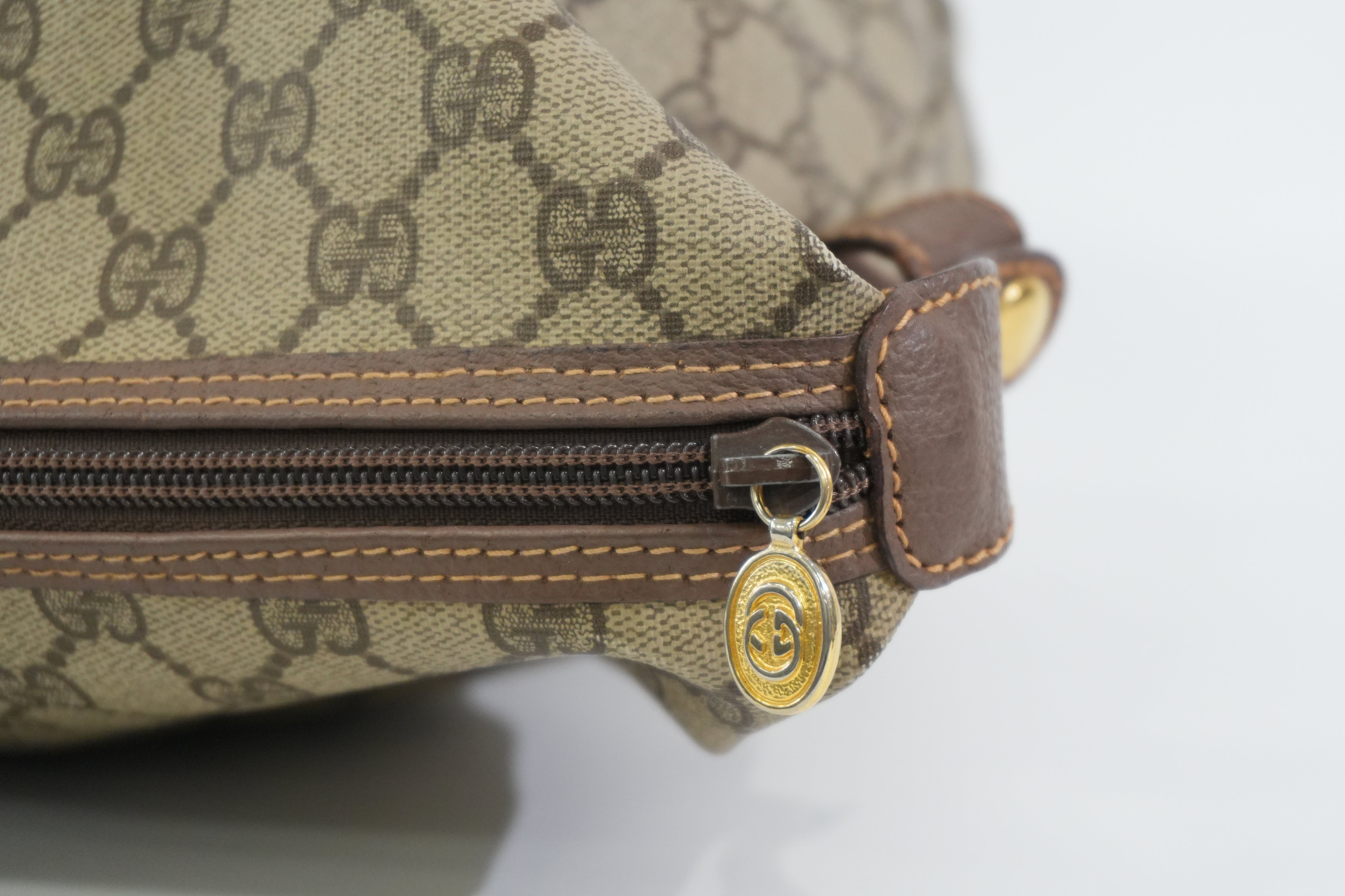 Pre-owned Gucci Guccisima Travel Tote Bag Brown