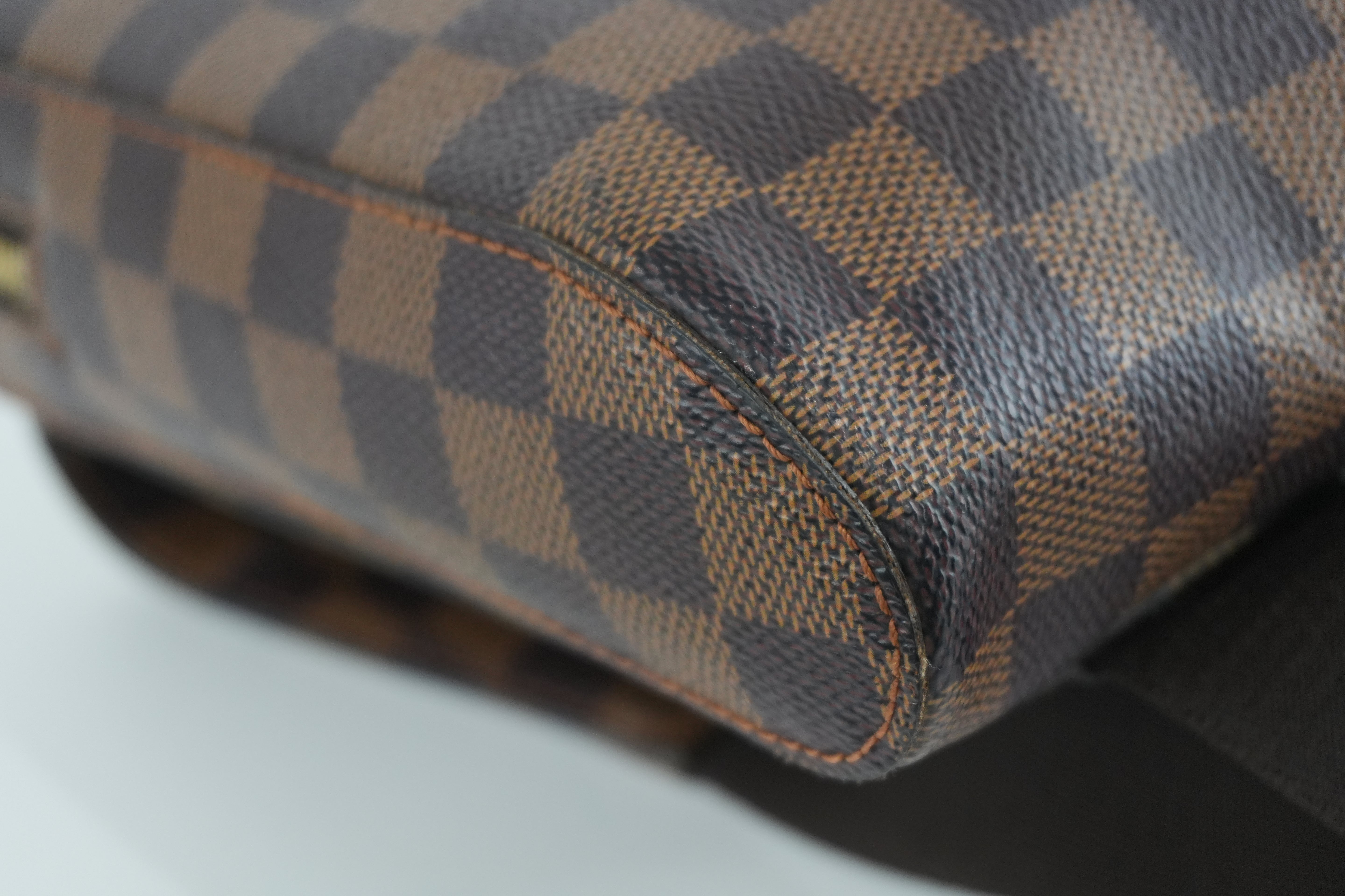 Pre-owned Louis Vuitton Damier Ebene Geronimo Body Bag Used