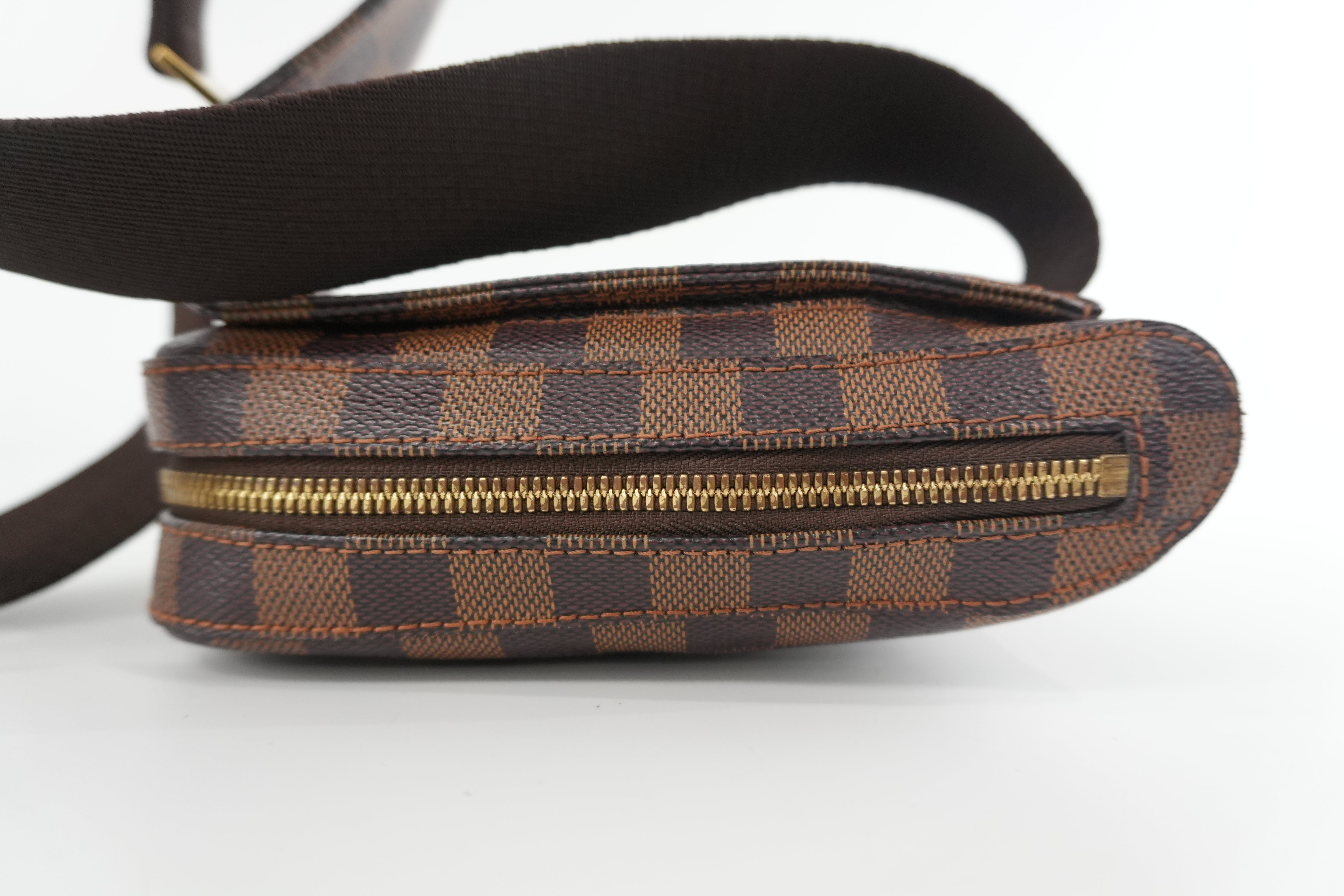 Pre-owned Louis Vuitton Damier Ebene Geronimo Body Bag Used