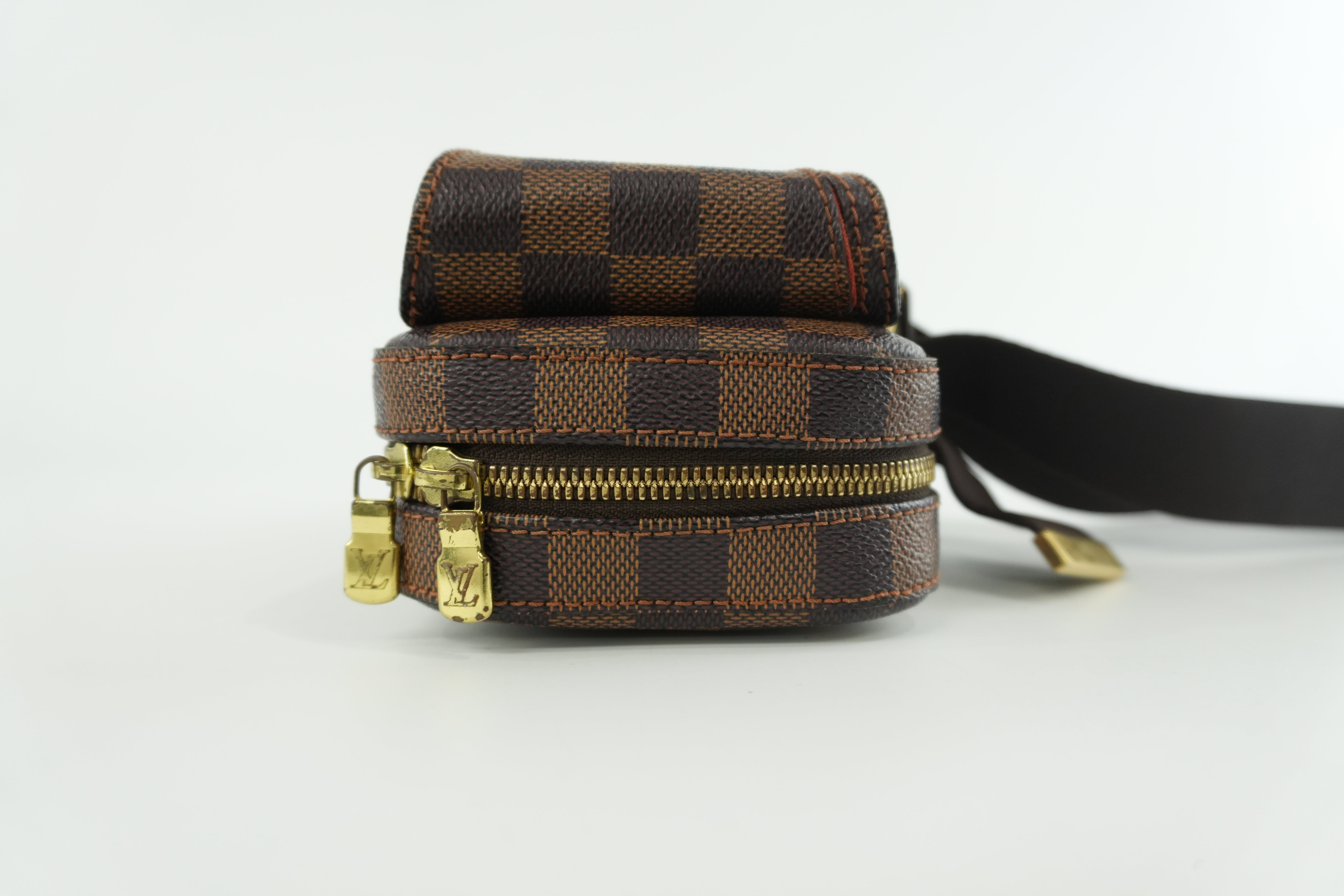 Pre-owned Louis Vuitton Damier Ebene Geronimo Body Bag Used