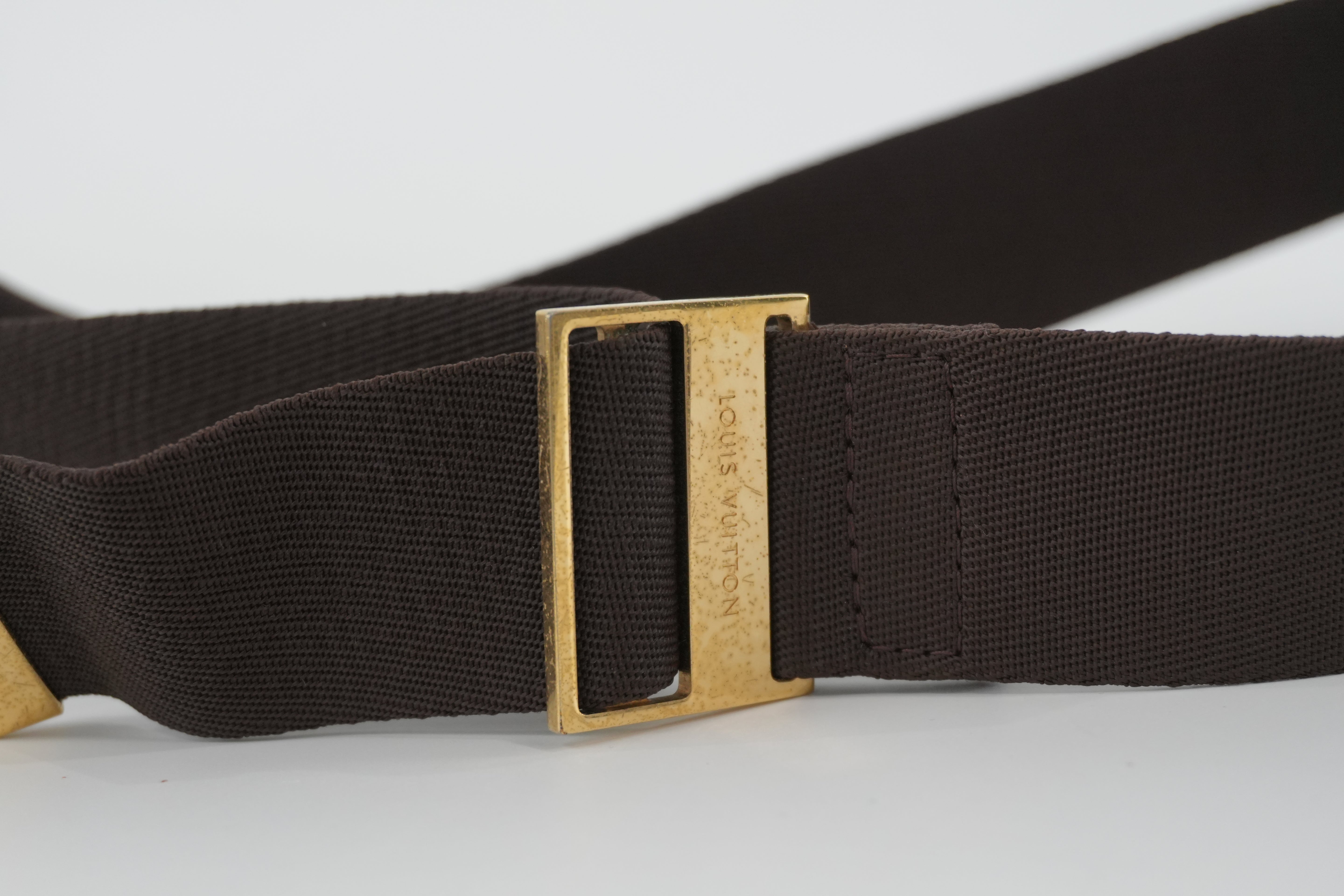 Pre-owned Louis Vuitton Damier Ebene Geronimo Body Bag Used