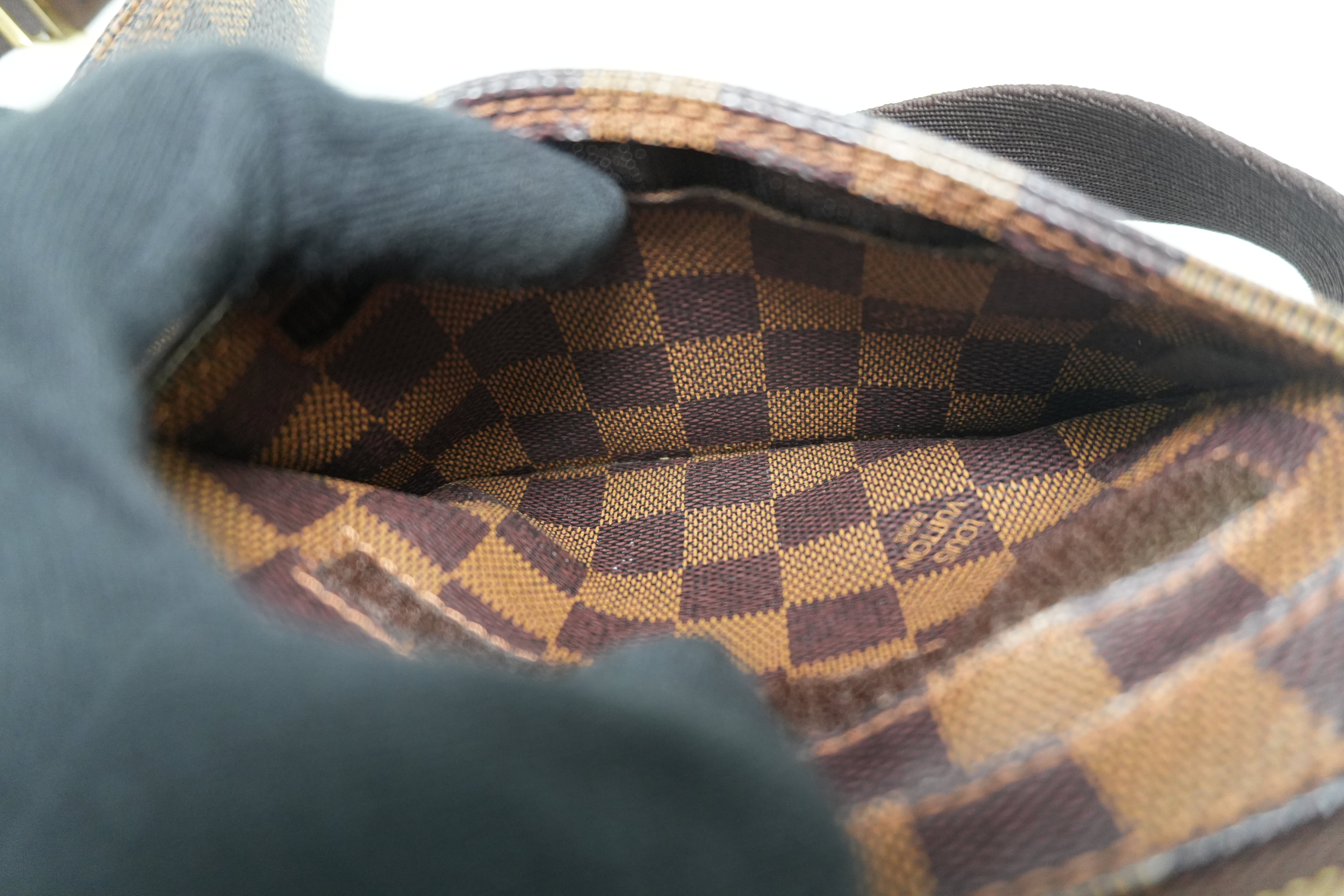 Pre-owned Louis Vuitton Damier Ebene Geronimo Body Bag Used