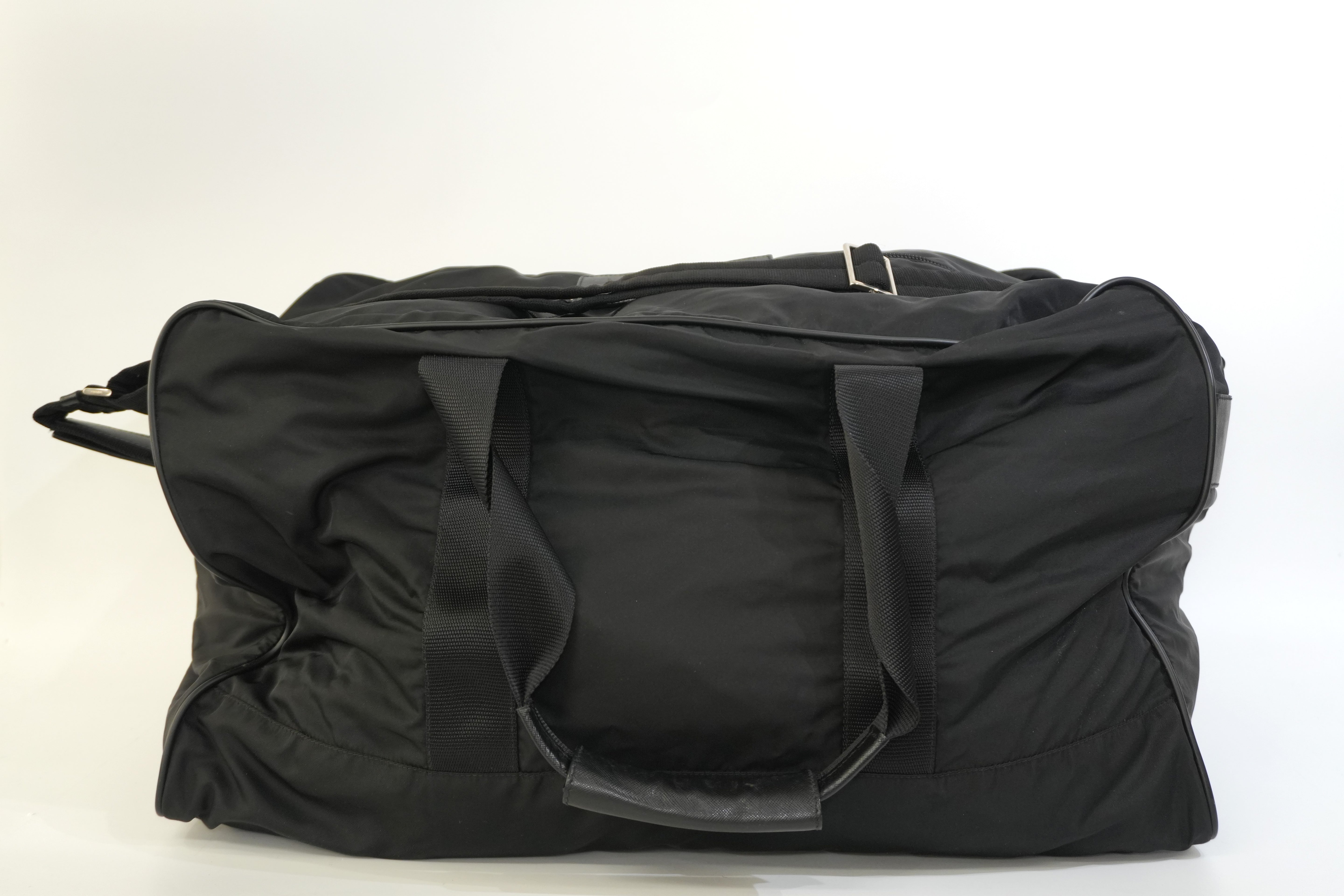 Pre-owned Prada Nylon Travel Bag Black