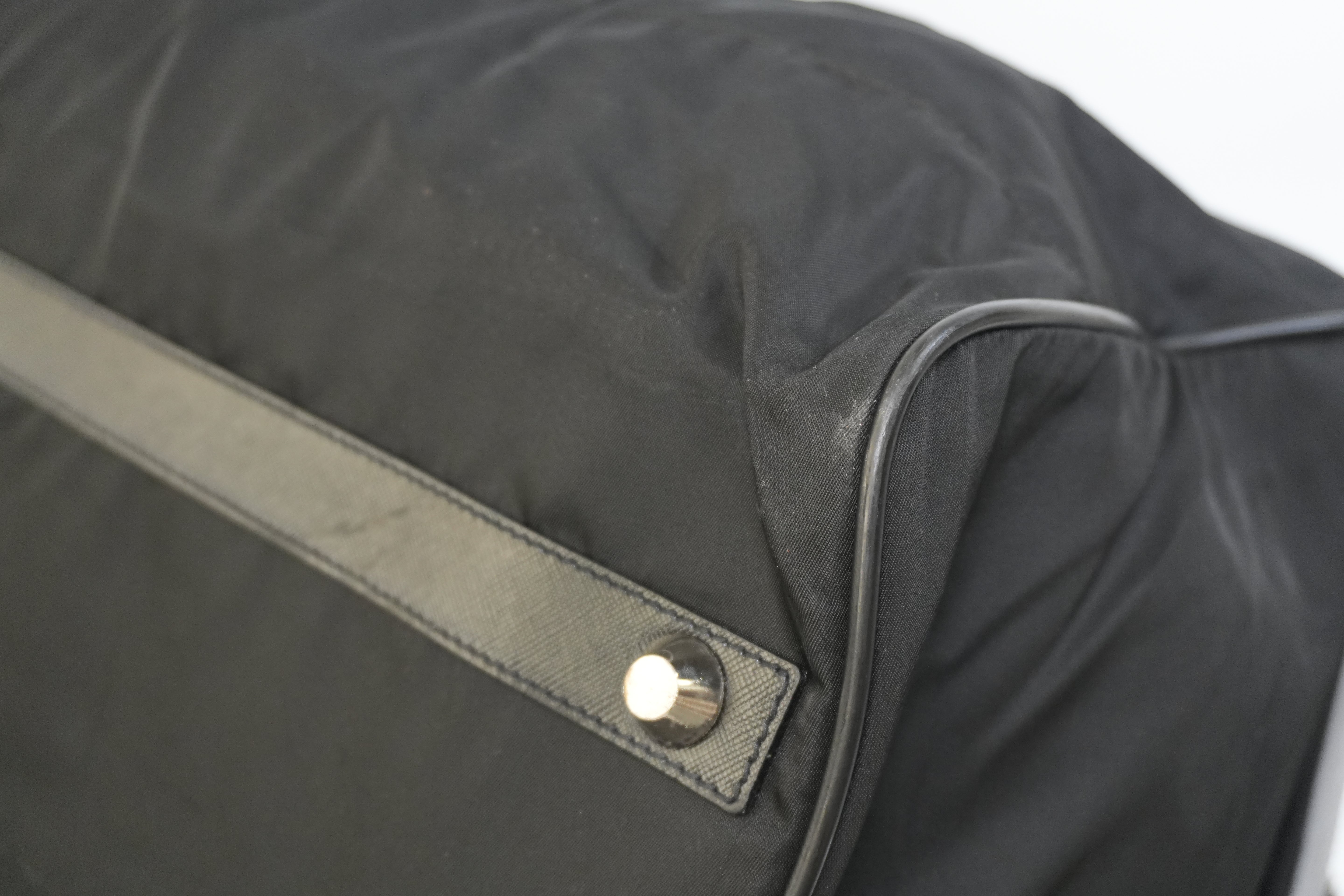 Pre-owned Prada Nylon Travel Bag Black