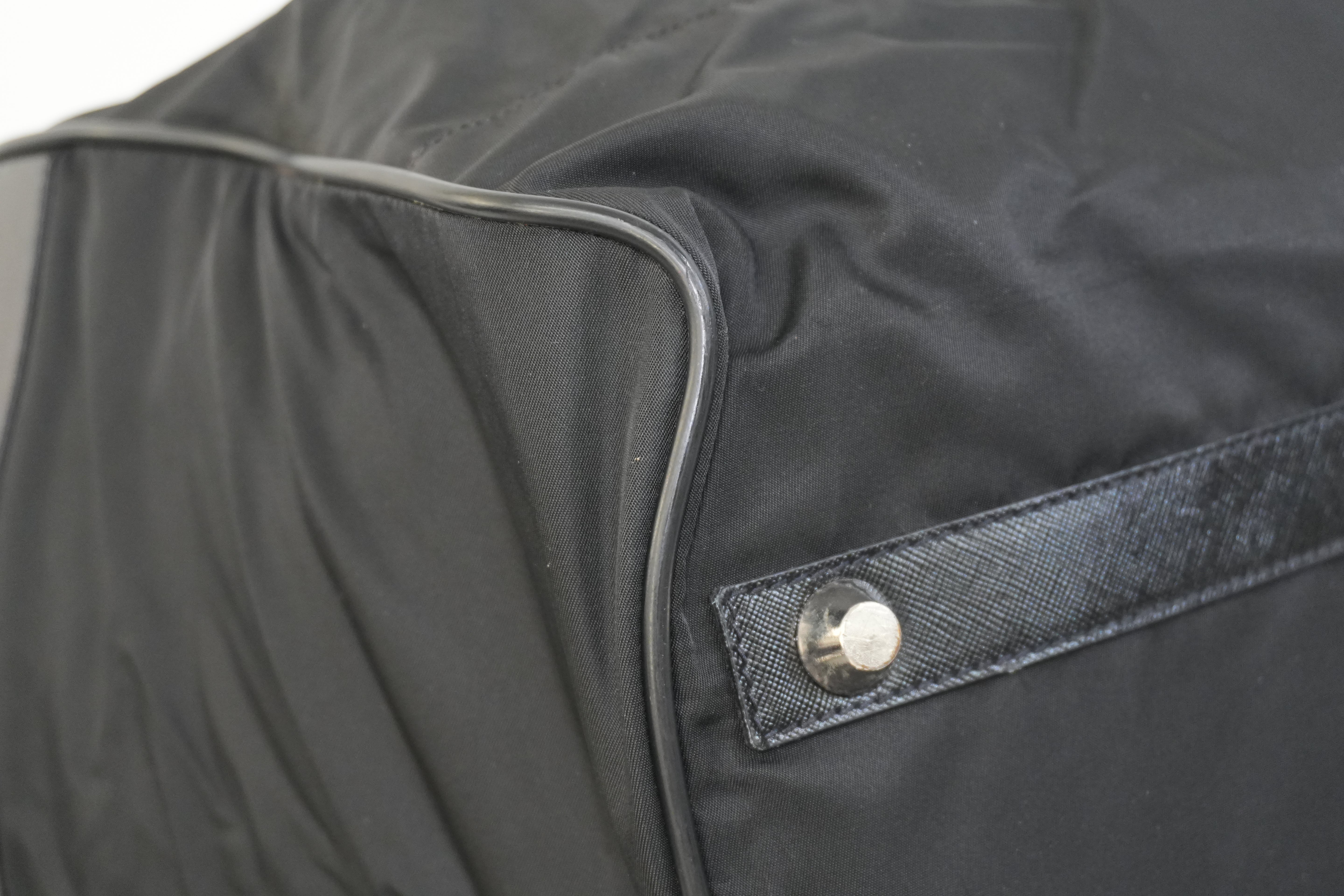 Pre-owned Prada Nylon Travel Bag Black