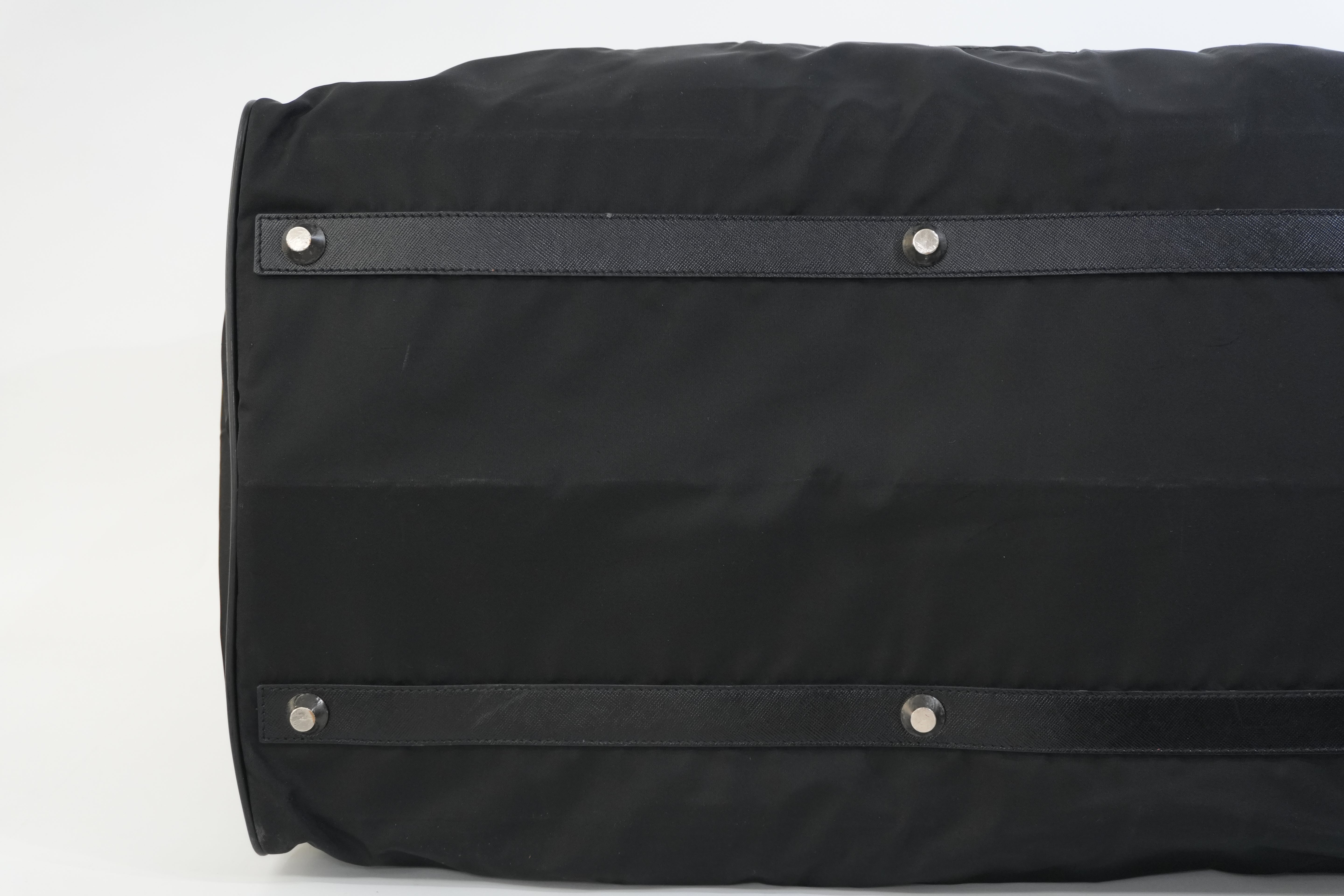 Pre-owned Prada Nylon Travel Bag Black