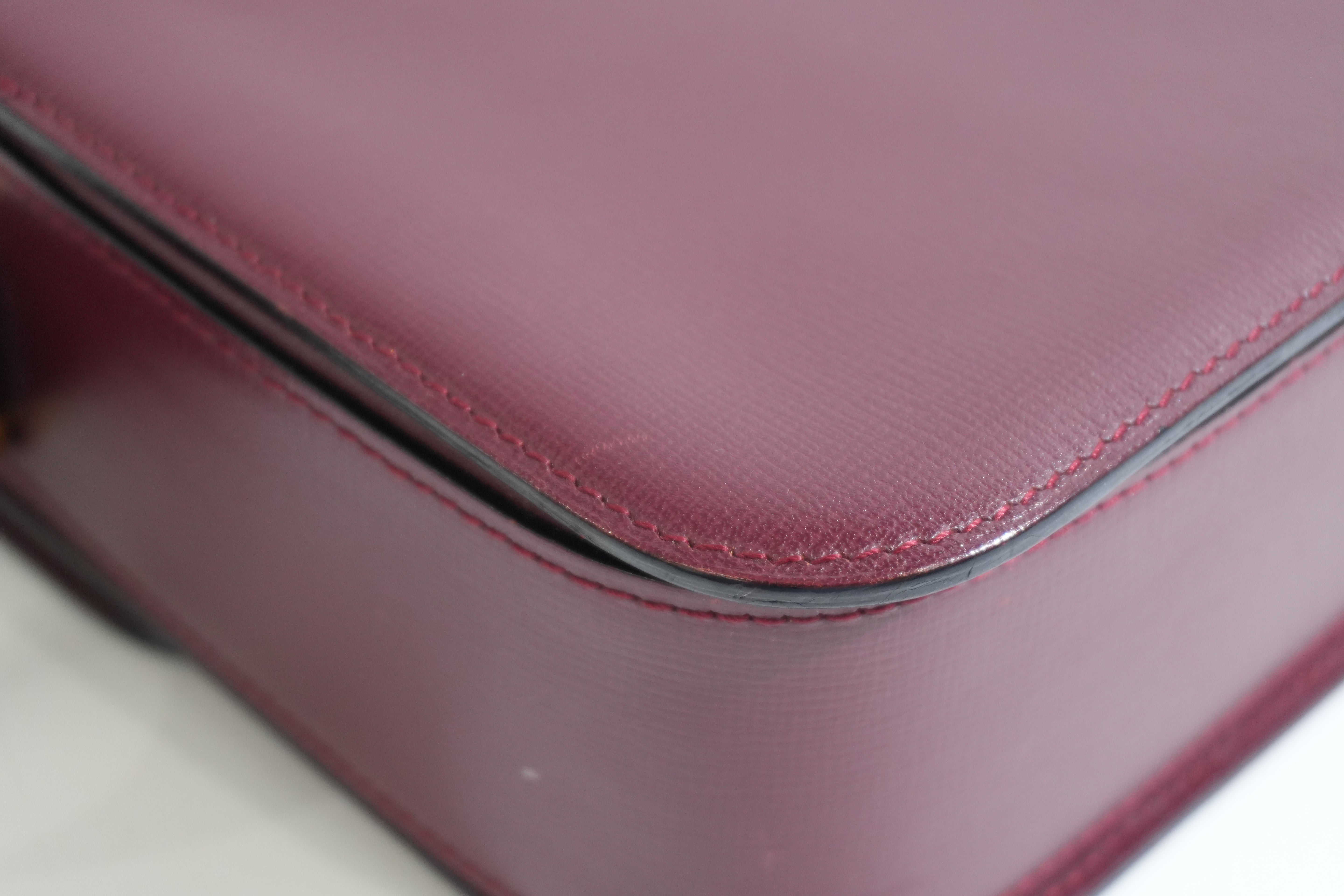 Pre-owned Cartier Must De Cartier Crossbody Bag Burgundy