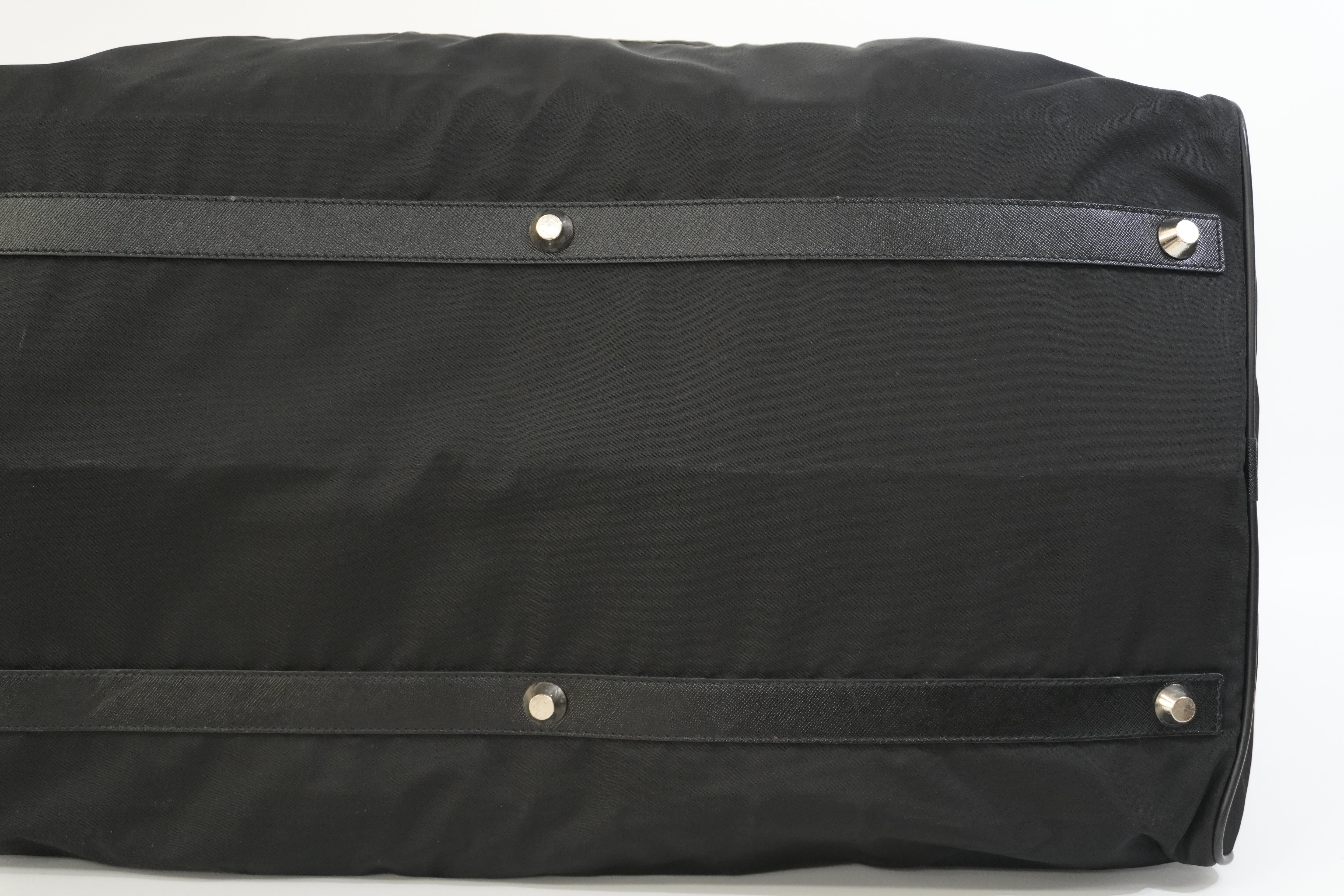 Pre-owned Prada Nylon Travel Bag Black