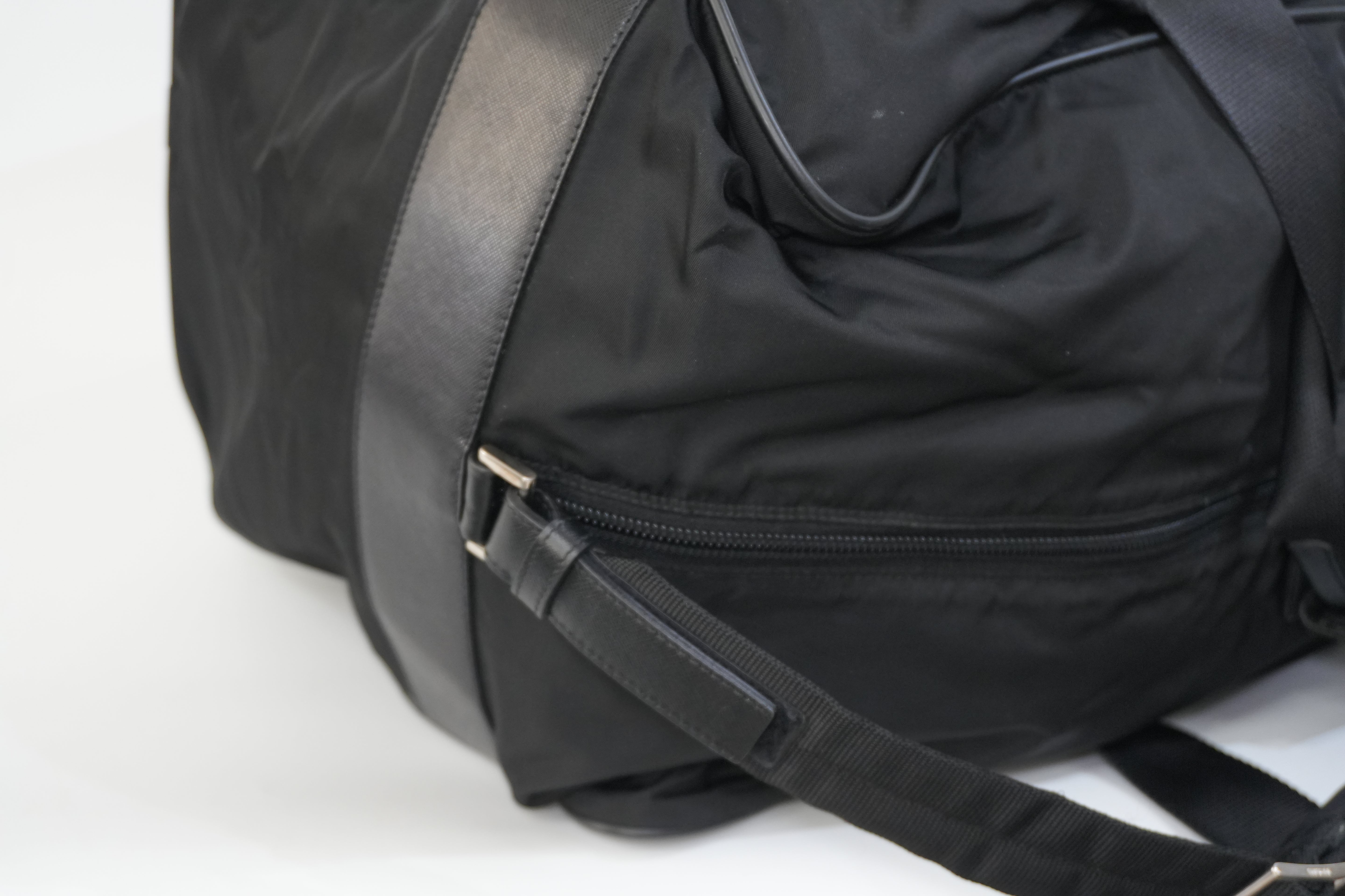 Pre-owned Prada Nylon Travel Bag Black