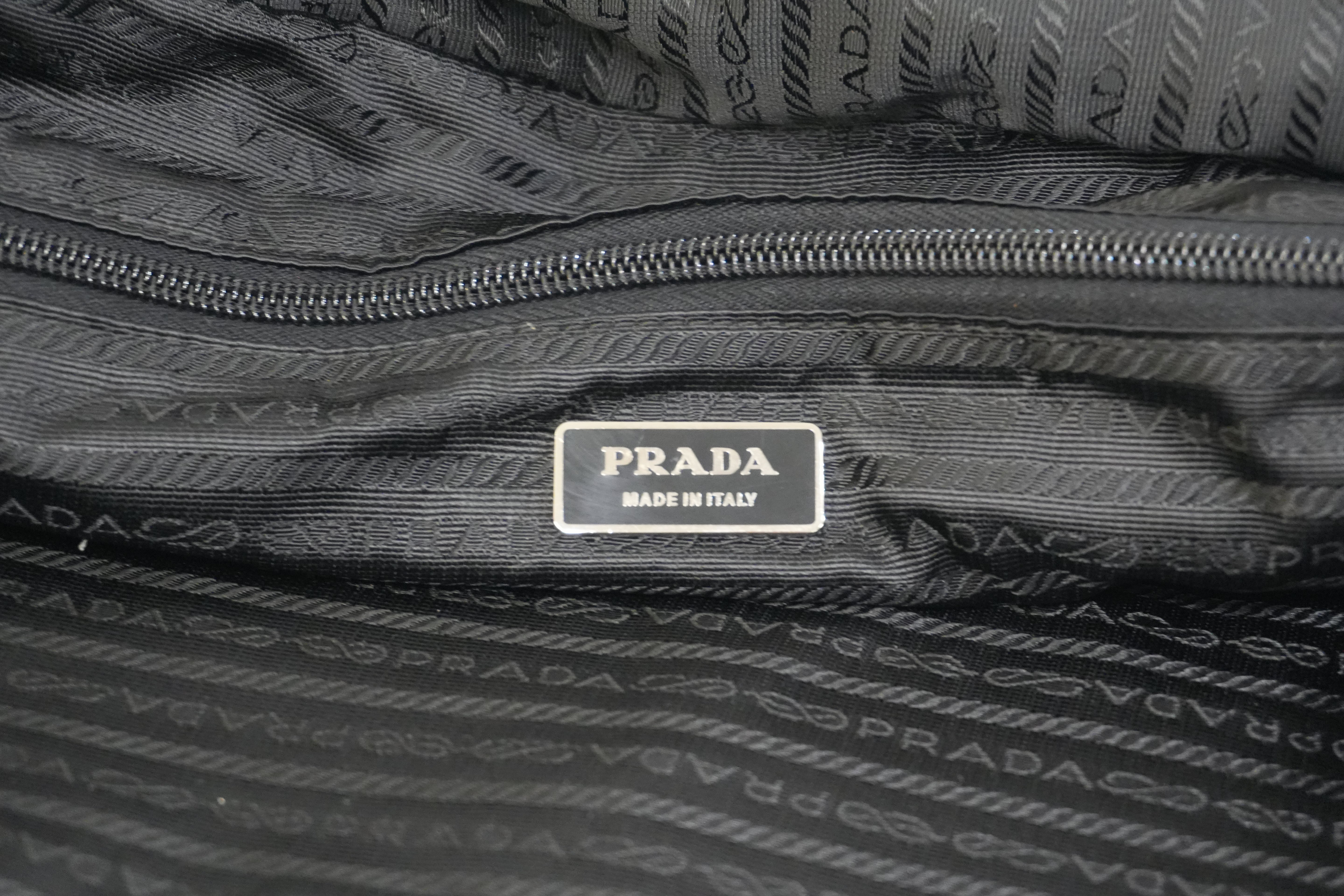 Pre-owned Prada Nylon Travel Bag Black